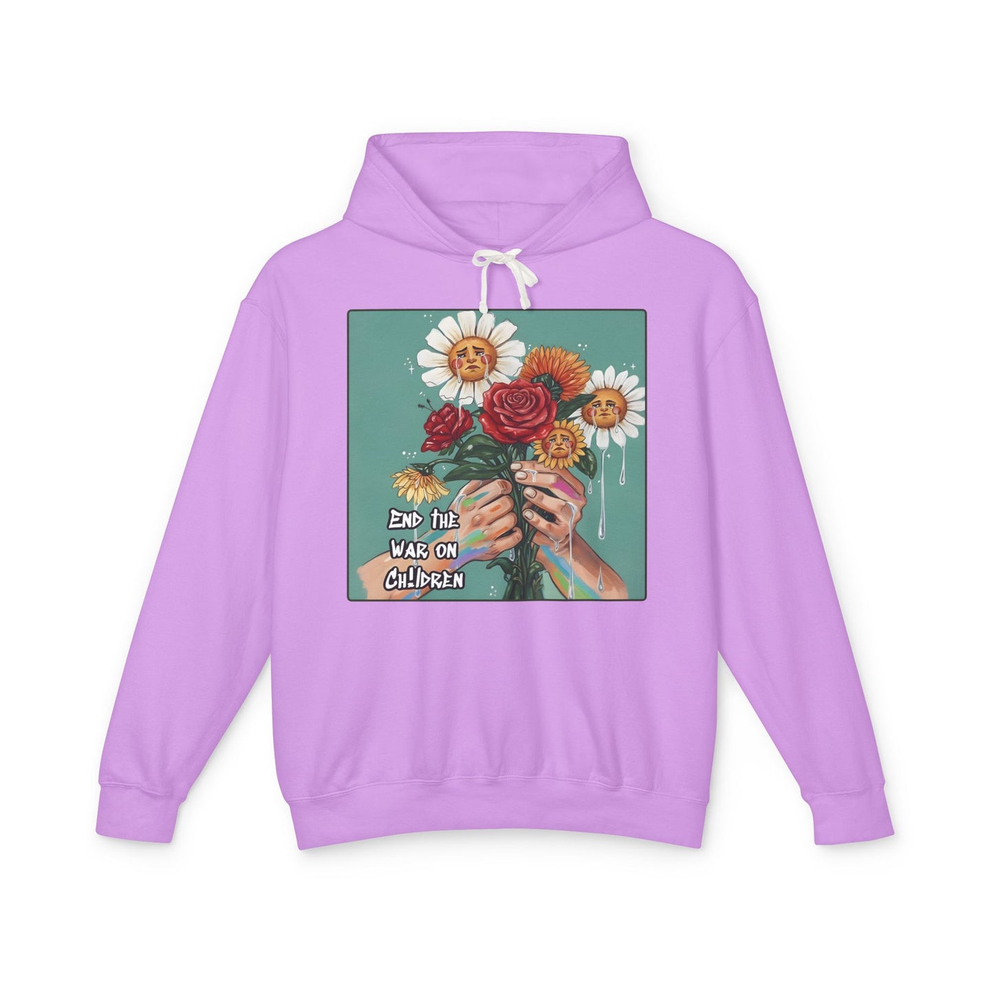 Faithful Flowers - SOC Lightweight Hooded Sweatshirt (no kangaroo pocket)