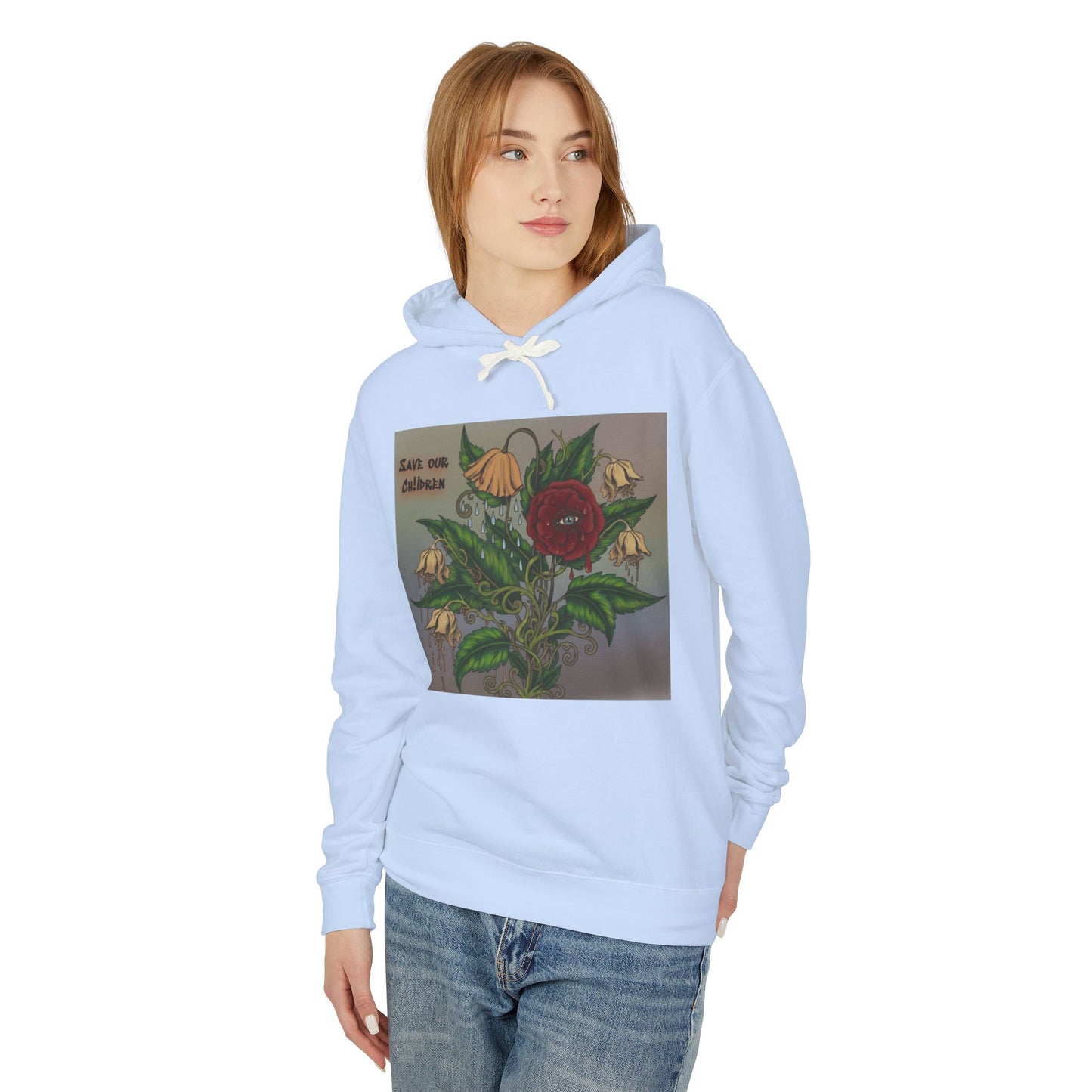 Faithful Flowers - SOC Lightweight Hooded Sweatshirt (no kangaroo pocket)