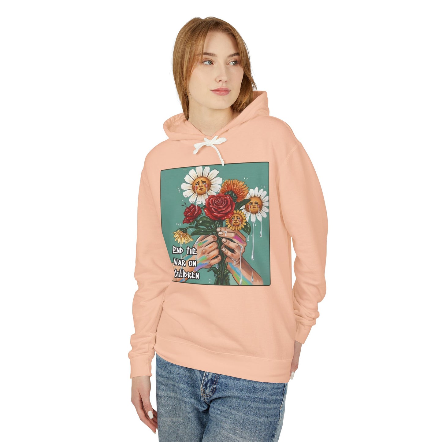 Faithful Flowers - SOC Lightweight Hooded Sweatshirt (no kangaroo pocket)