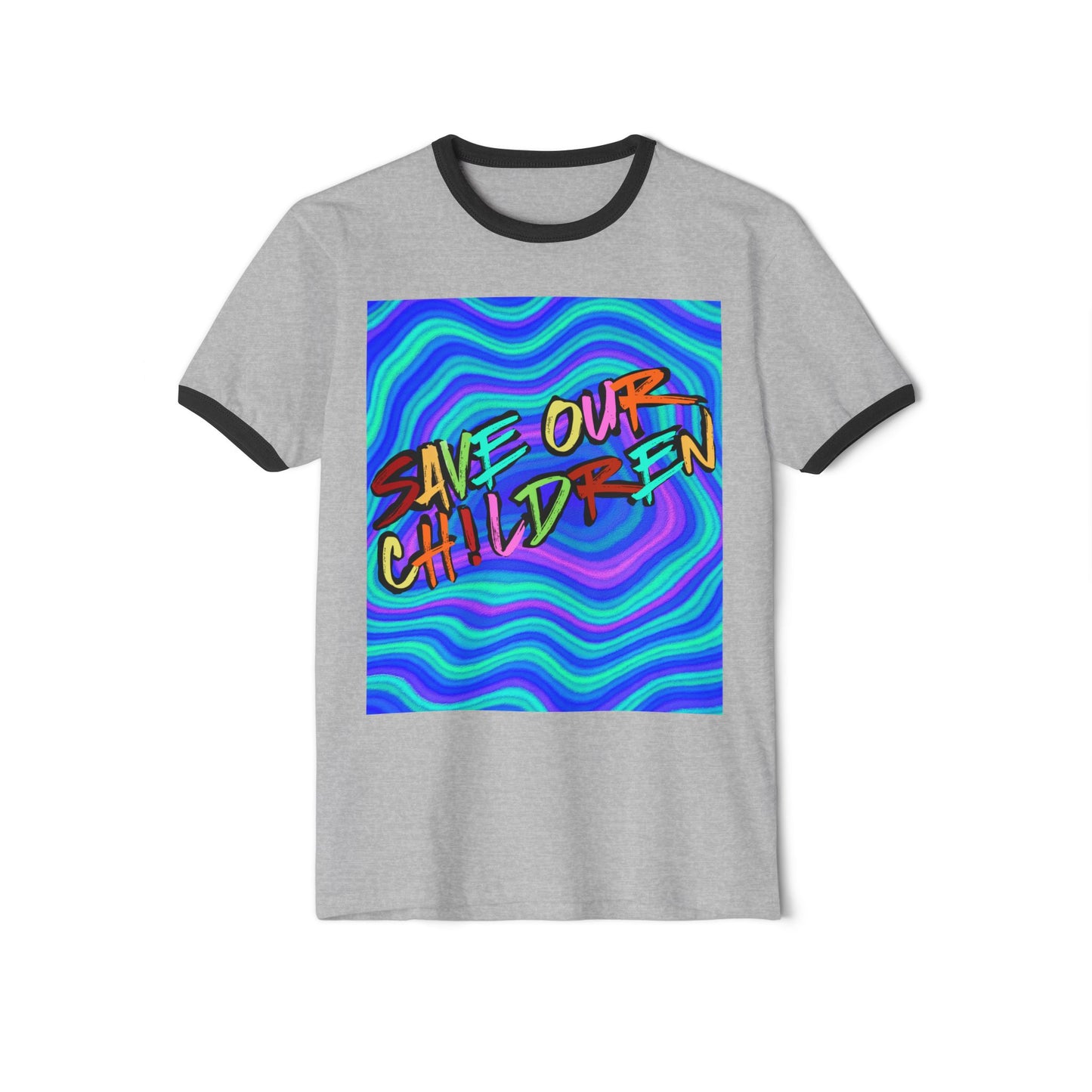 Save Our Children Ringer-syle Tee