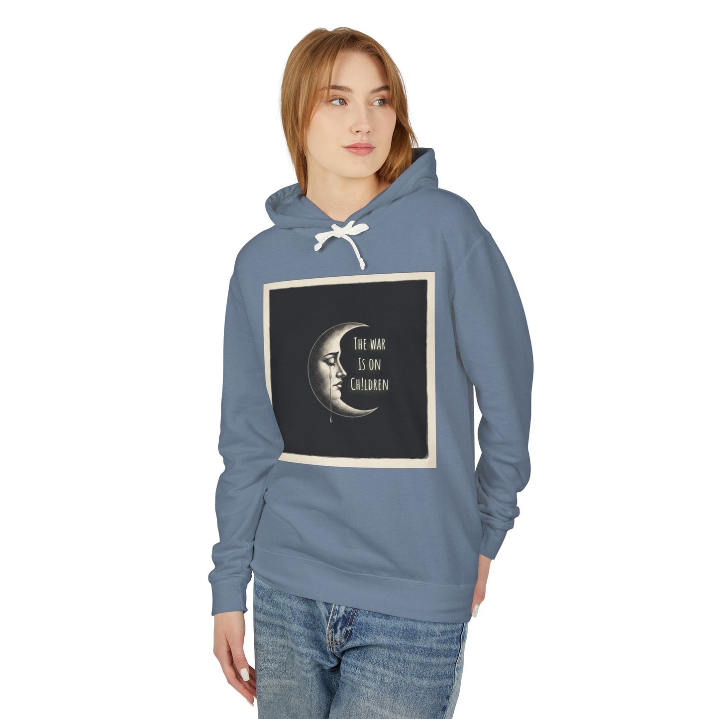 Waxing Moon - SOC Lightweight Hooded Sweatshirt (no kangaroo pocket)