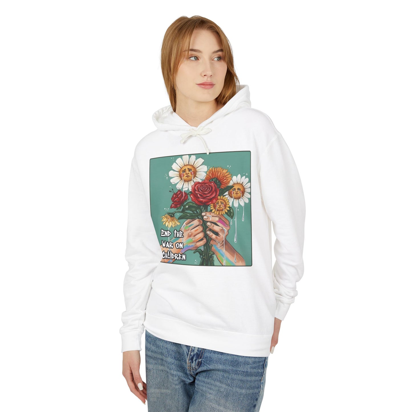 Faithful Flowers - SOC Lightweight Hooded Sweatshirt (no kangaroo pocket)