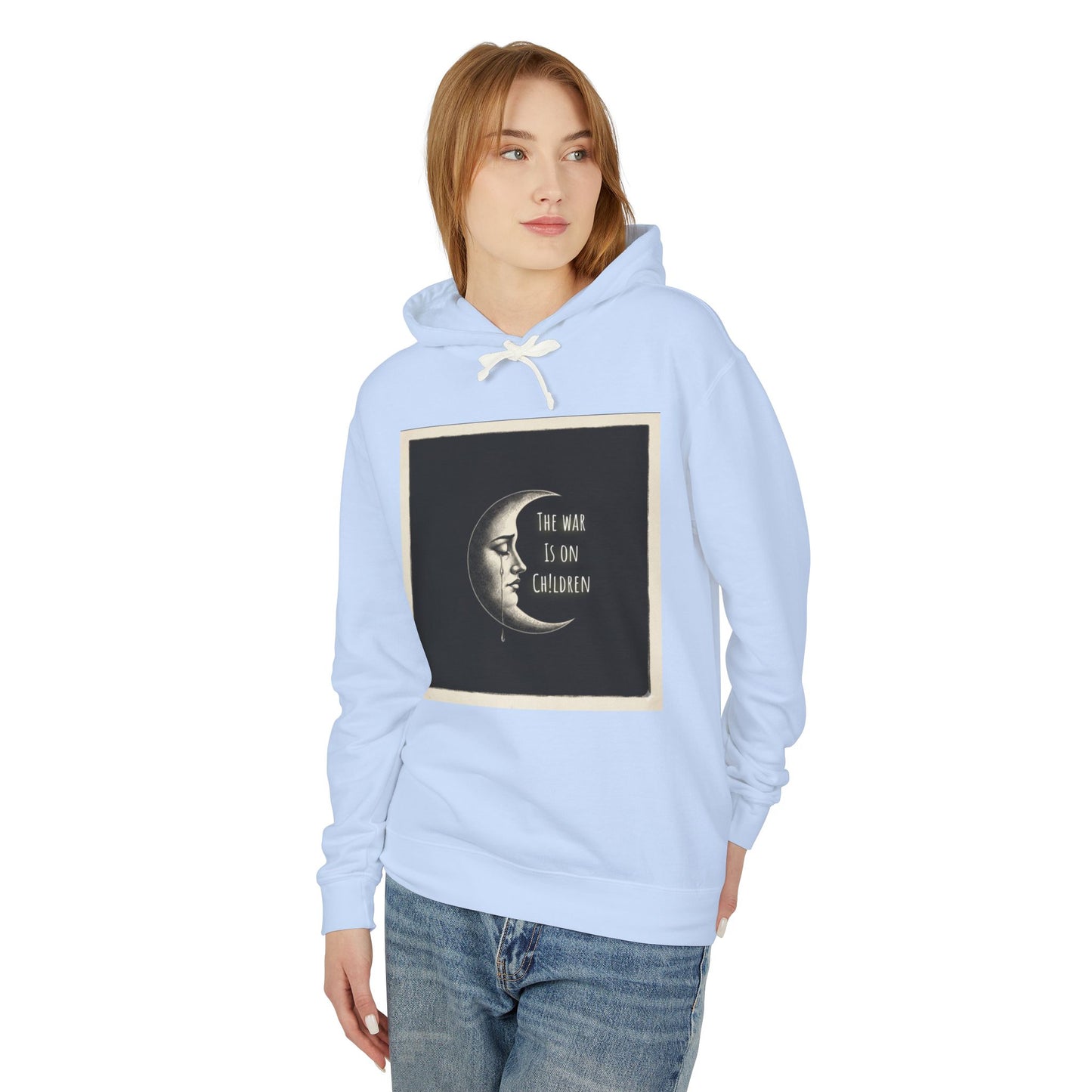 Waxing Moon - SOC Lightweight Hooded Sweatshirt (no kangaroo pocket)