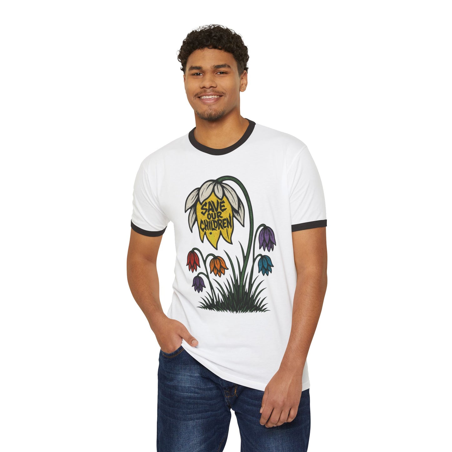 Save Our Ch!ldren Ringer T-Shirt