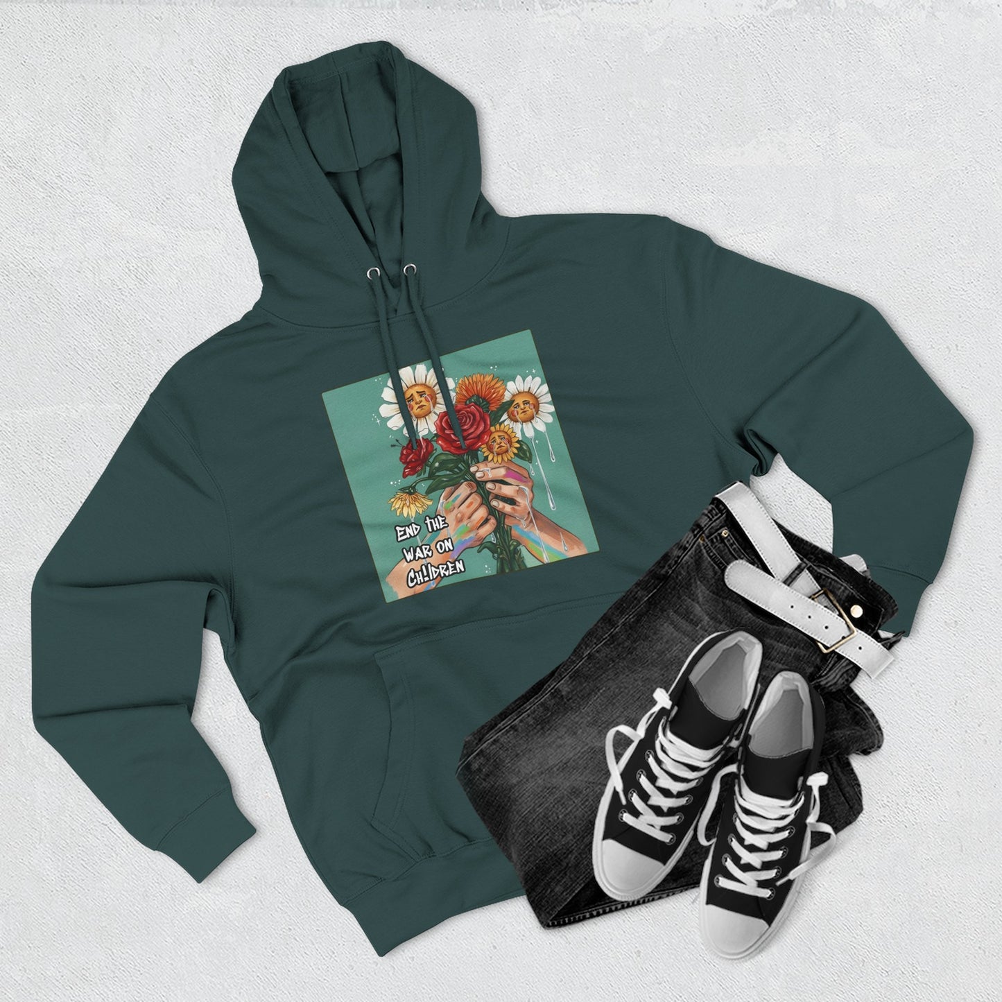 Faithful Flowers SOC Fleece Hoodie