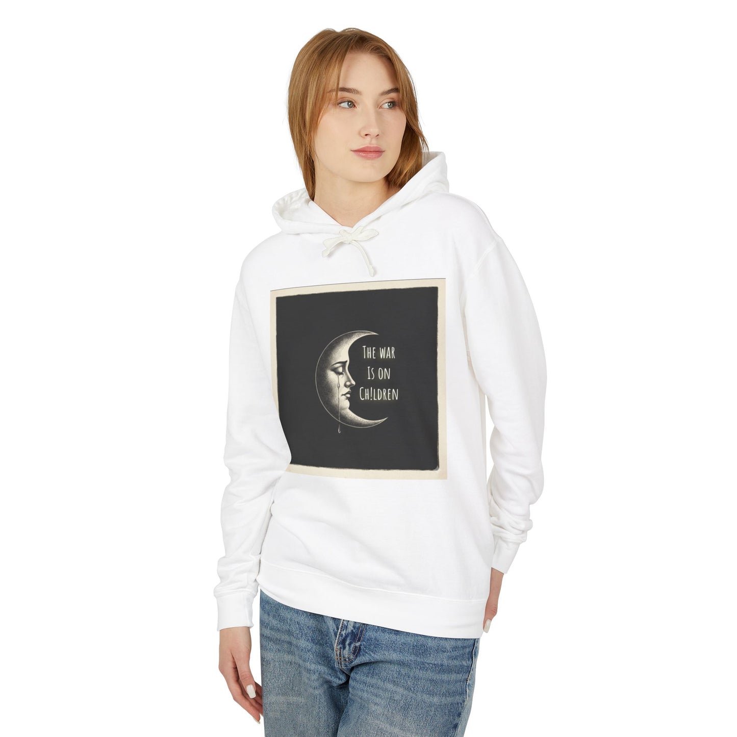 Waxing Moon - SOC Lightweight Hooded Sweatshirt (no kangaroo pocket)