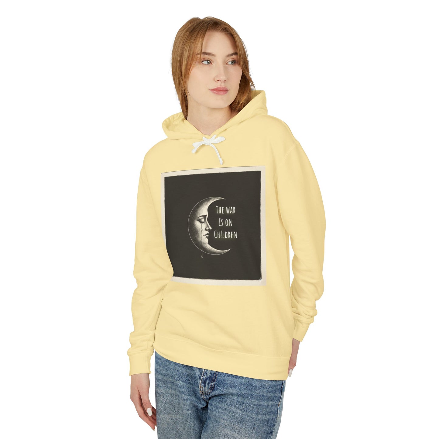 Waxing Moon - SOC Lightweight Hooded Sweatshirt (no kangaroo pocket)