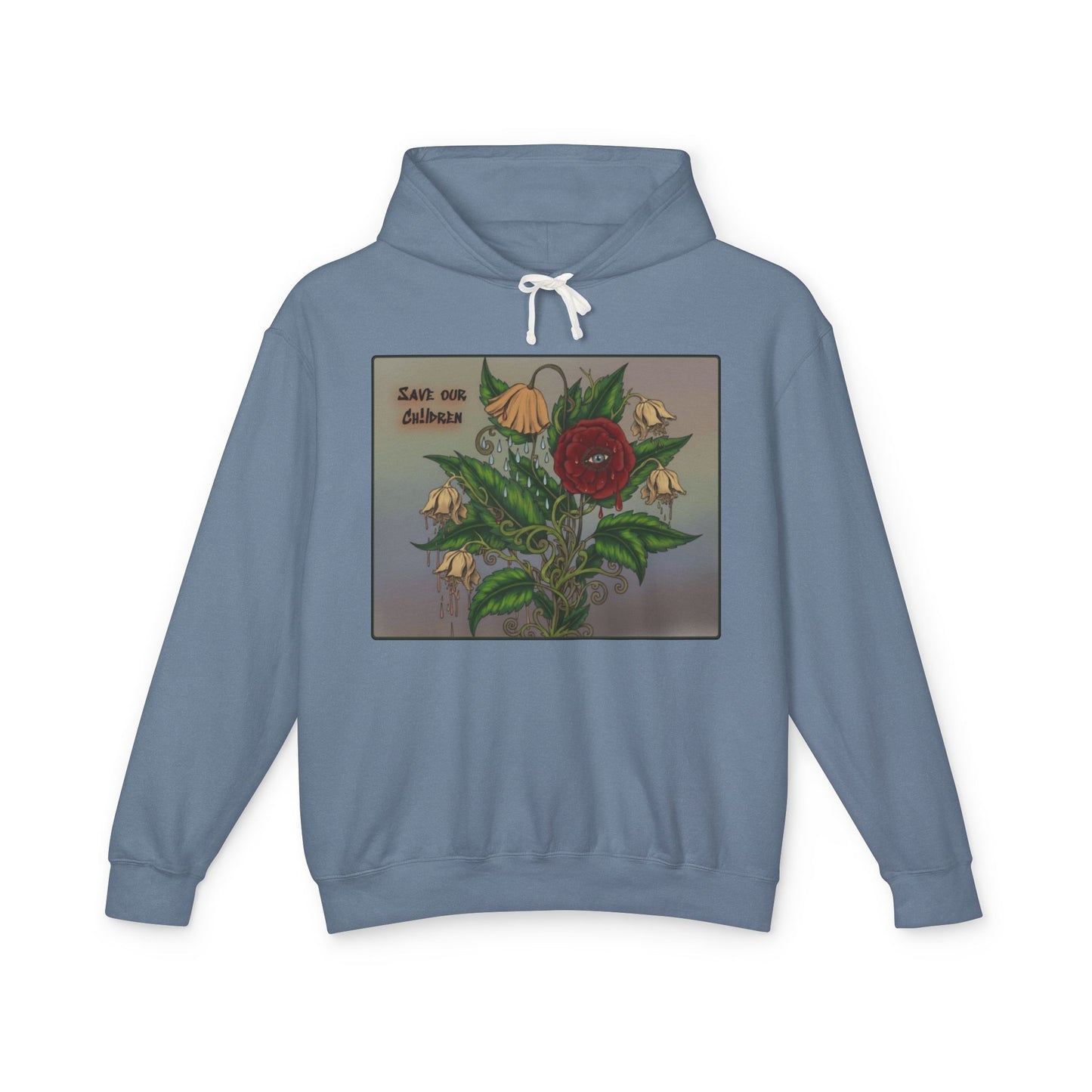 Faithful Flowers II - SOC Lightweight Hooded Sweatshirt (no kangaroo pocket)