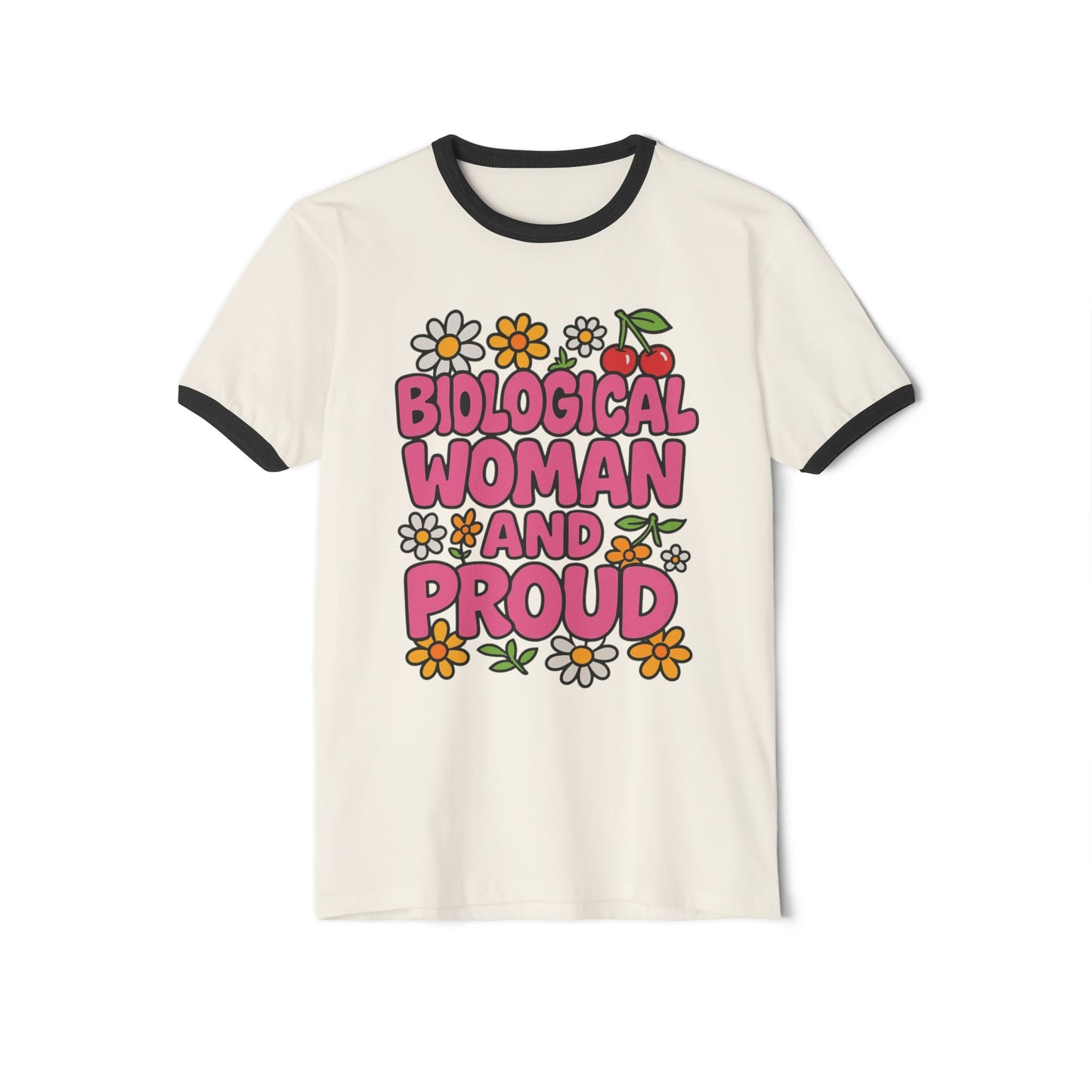 Bio-Woman Pride Ringer T-Shirt