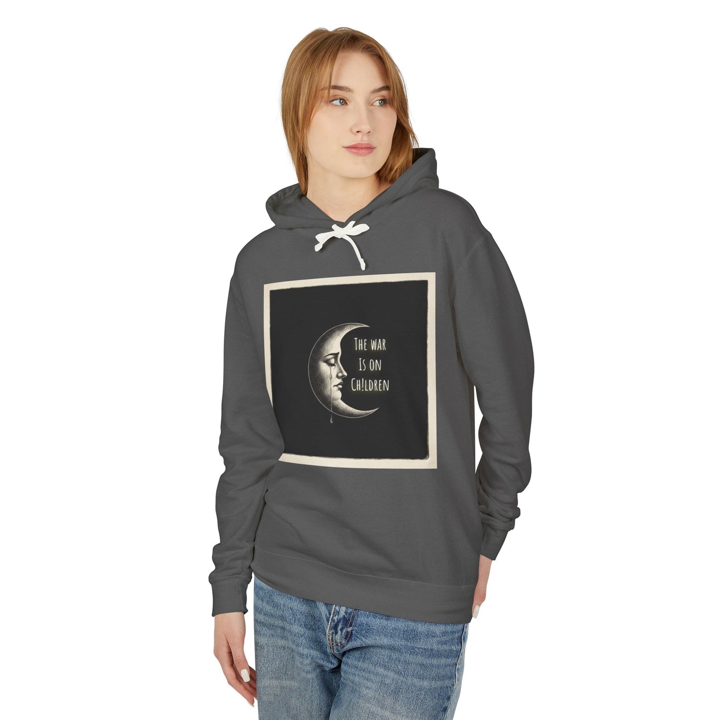 Waxing Moon - SOC Lightweight Hooded Sweatshirt (no kangaroo pocket)