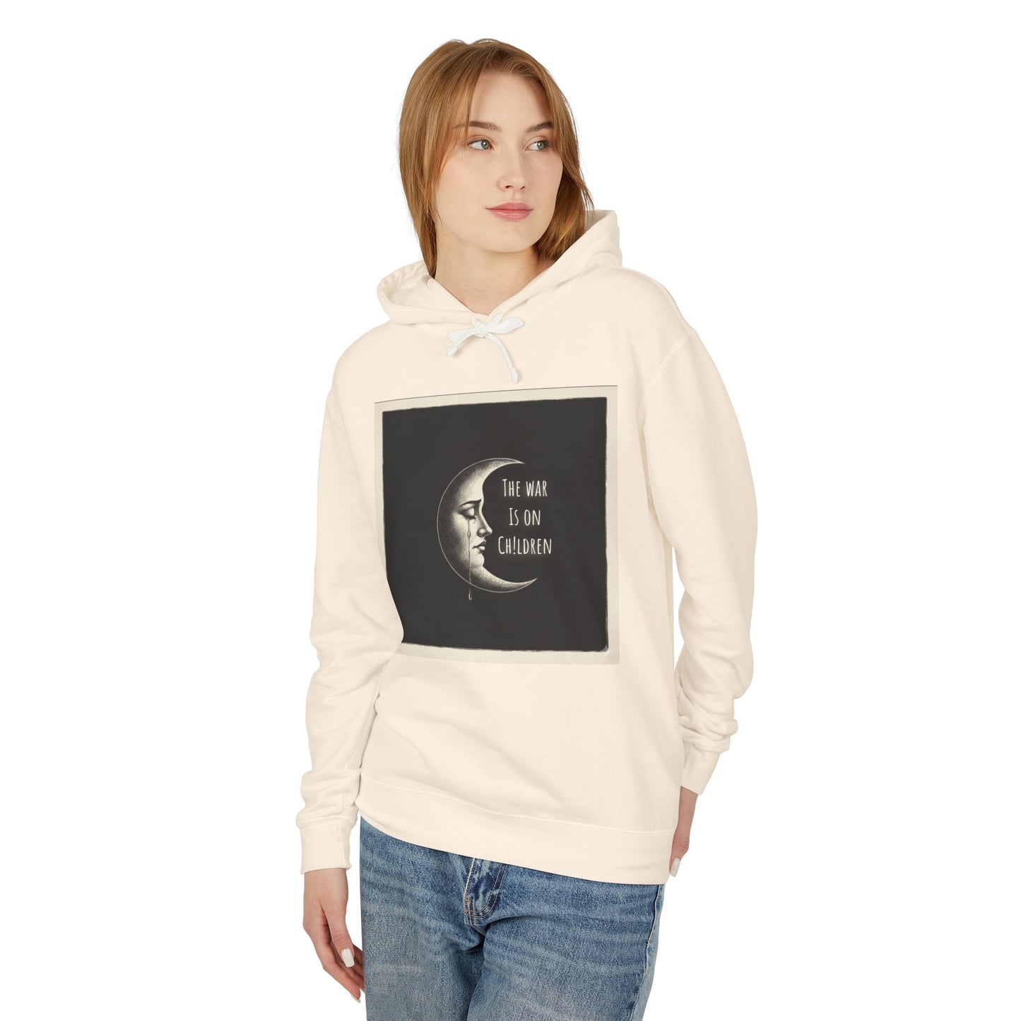 Waxing Moon - SOC Lightweight Hooded Sweatshirt (no kangaroo pocket)