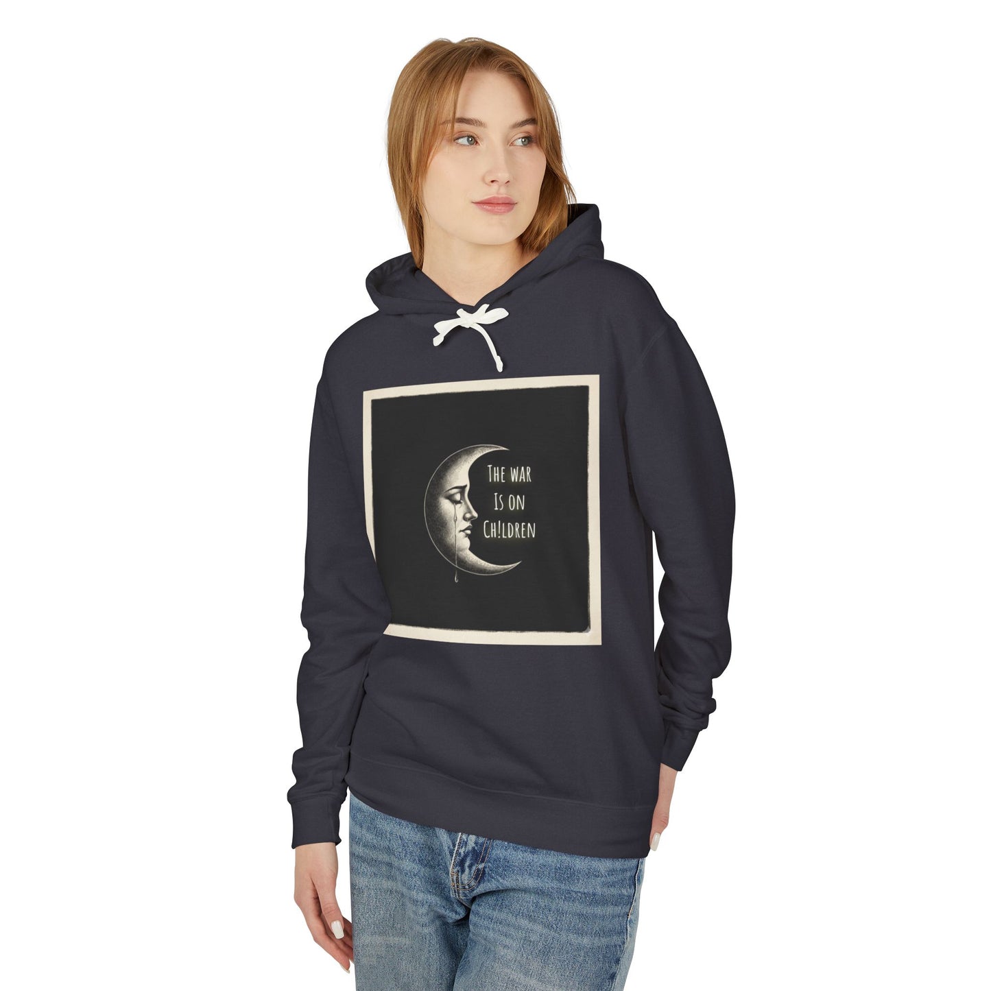 Waxing Moon - SOC Lightweight Hooded Sweatshirt (no kangaroo pocket)