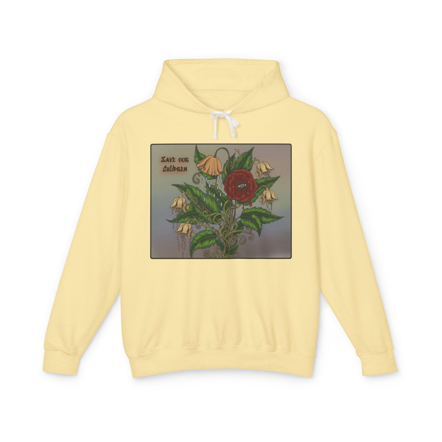 Faithful Flowers II - SOC Lightweight Hooded Sweatshirt (no kangaroo pocket)