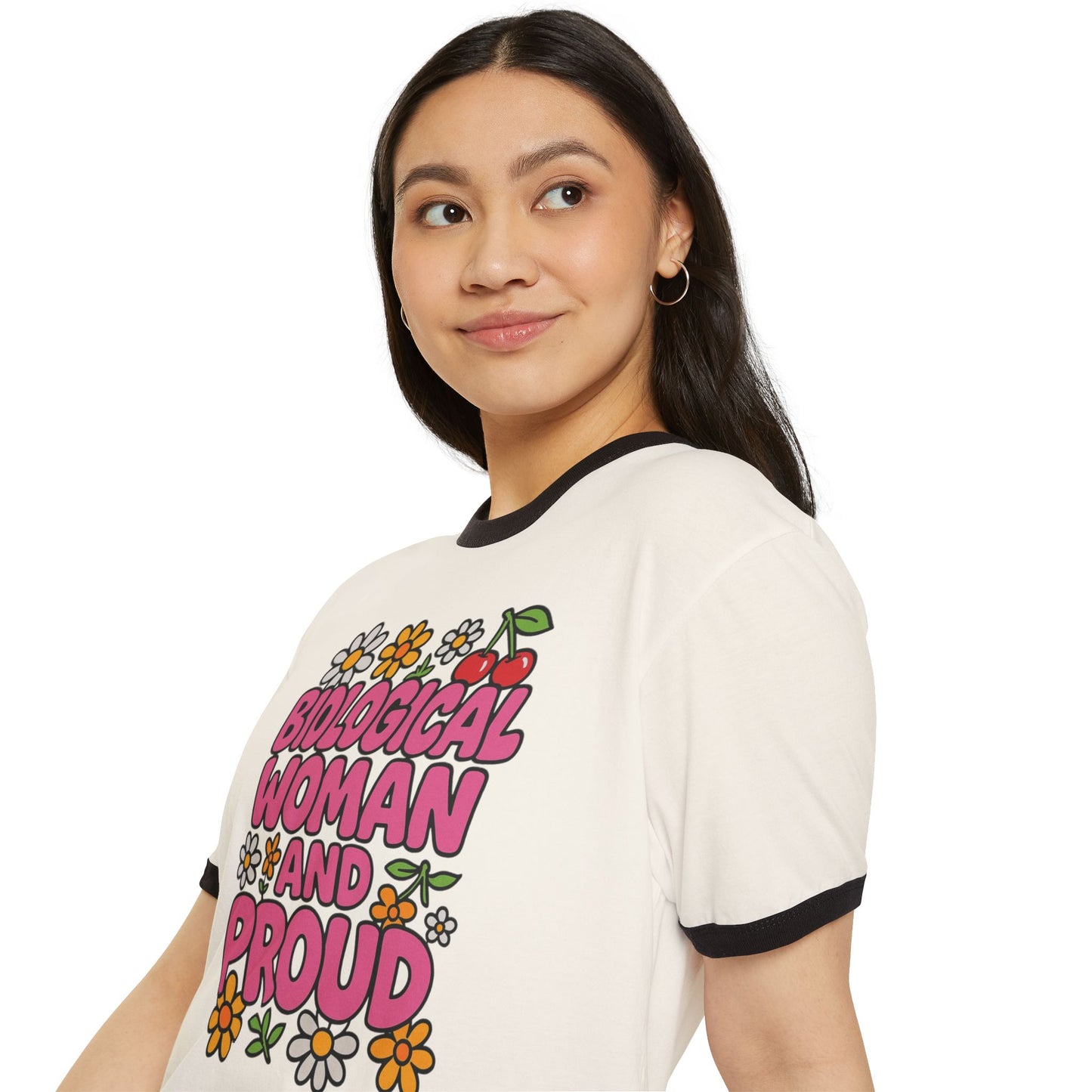 Bio-Woman Pride Ringer T-Shirt