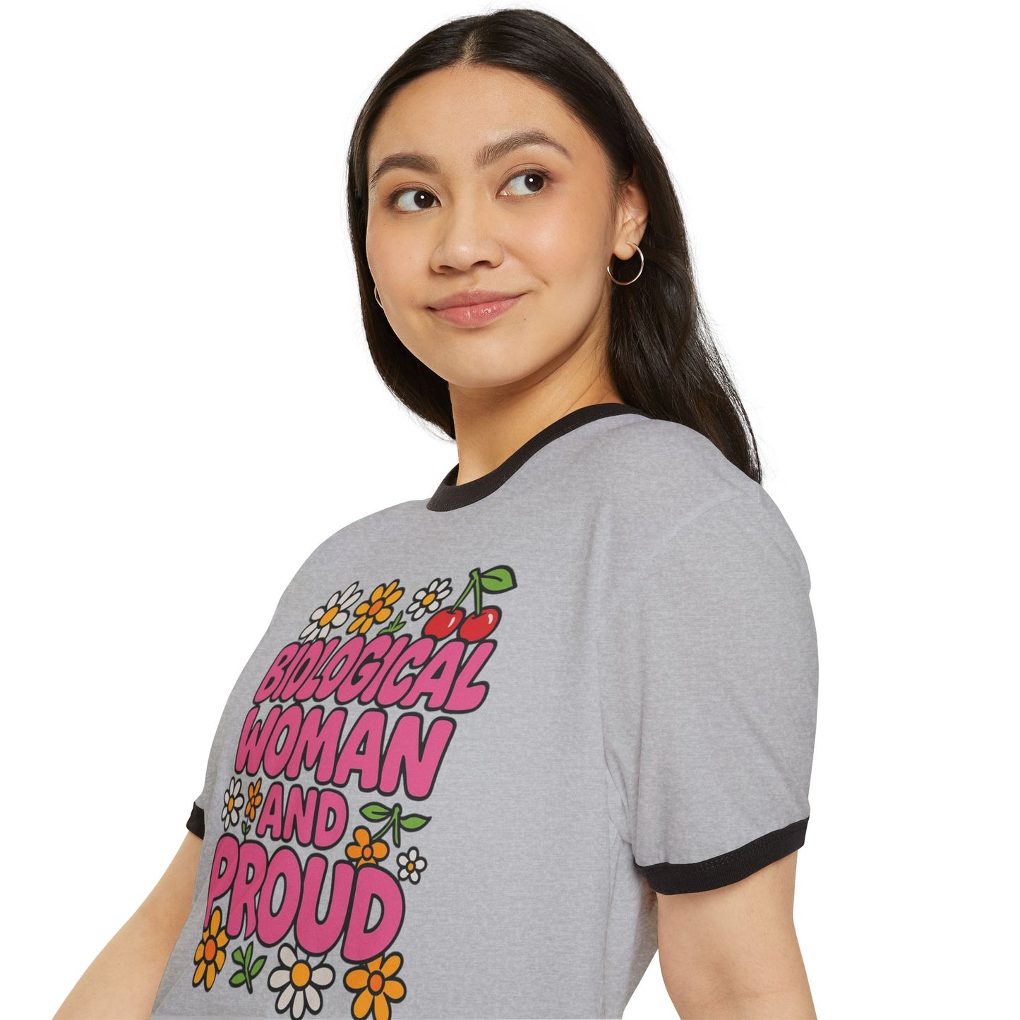 Bio-Woman Pride Ringer T-Shirt