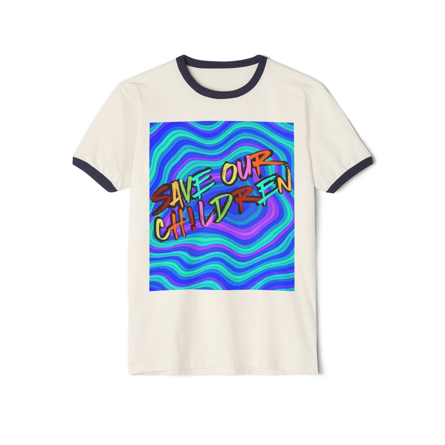 Save Our Children Ringer-syle Tee