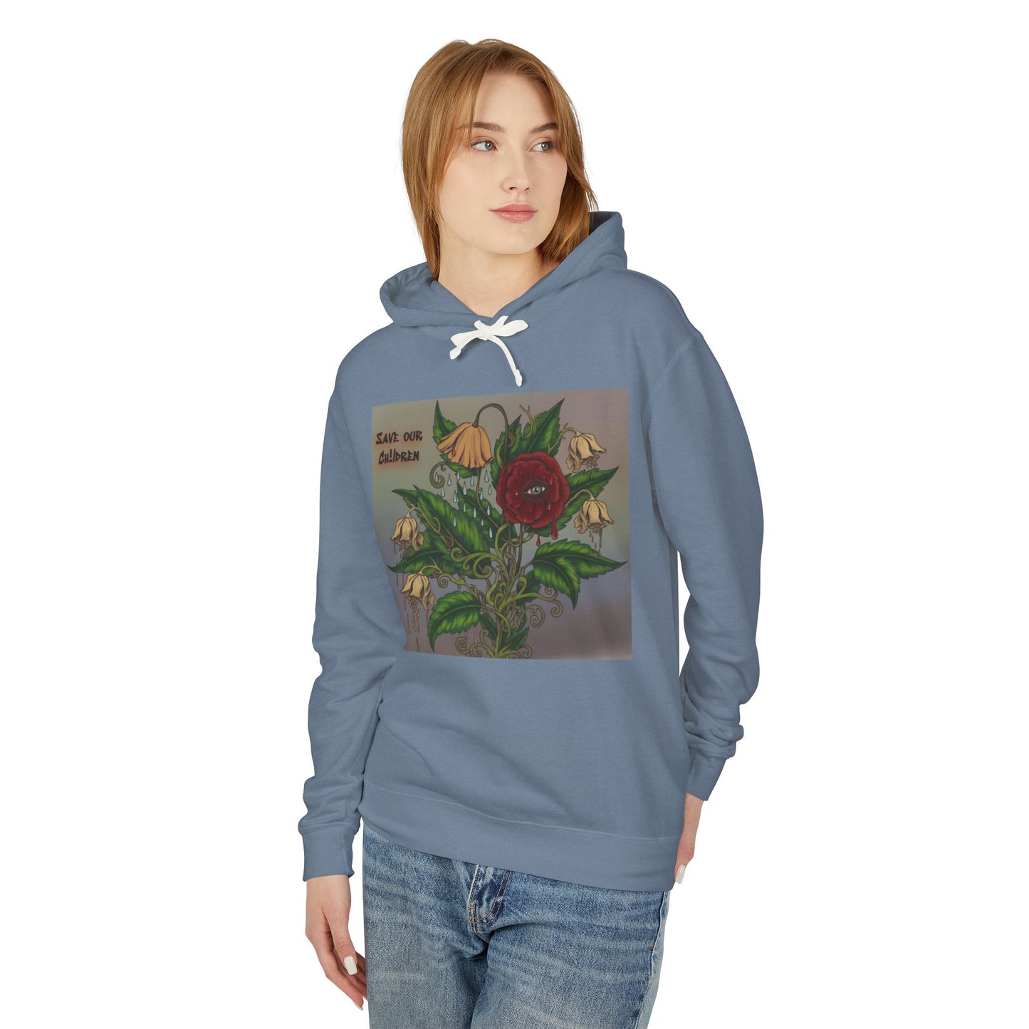 Faithful Flowers - SOC Lightweight Hooded Sweatshirt (no kangaroo pocket)