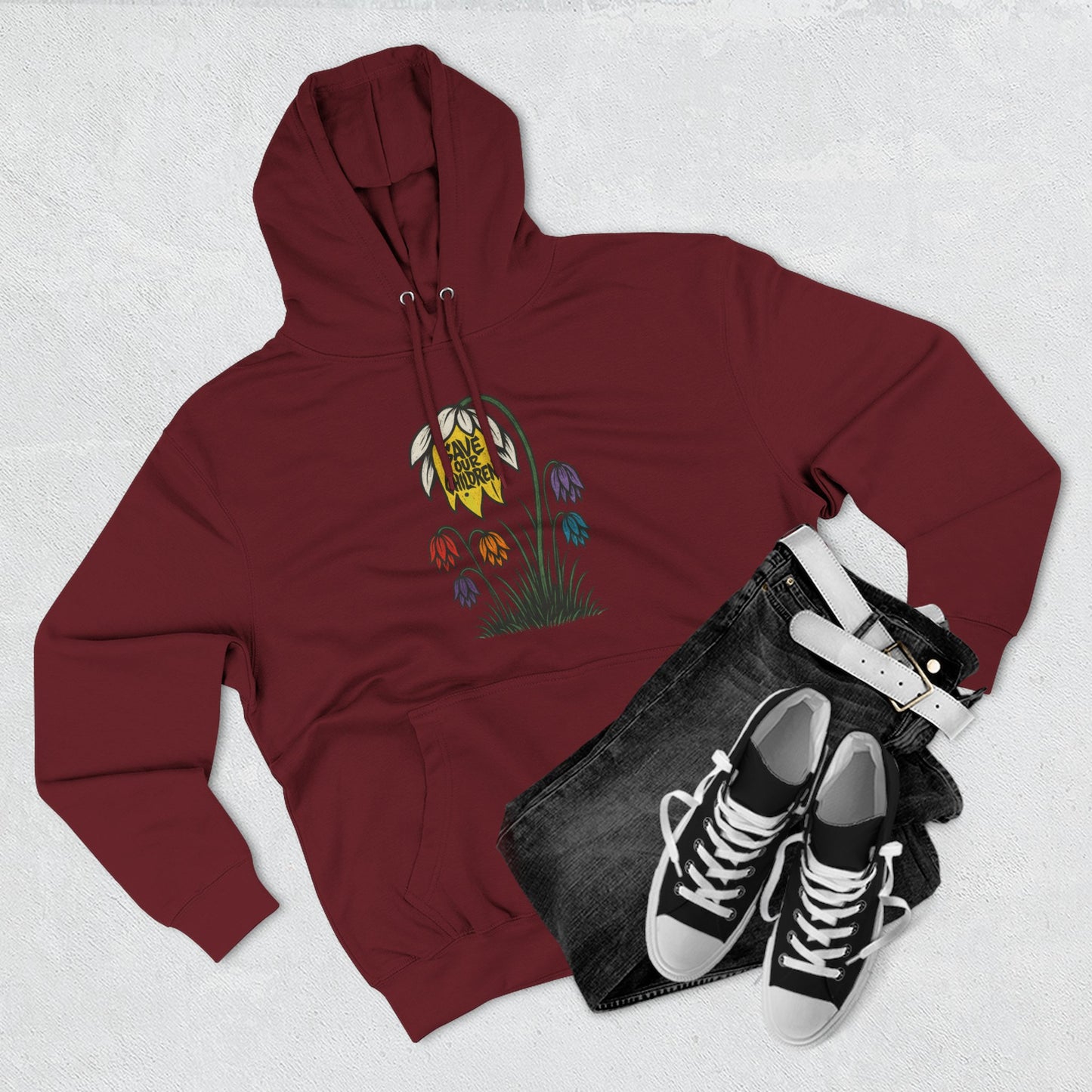 SOC Floral Fleece Hoodie
