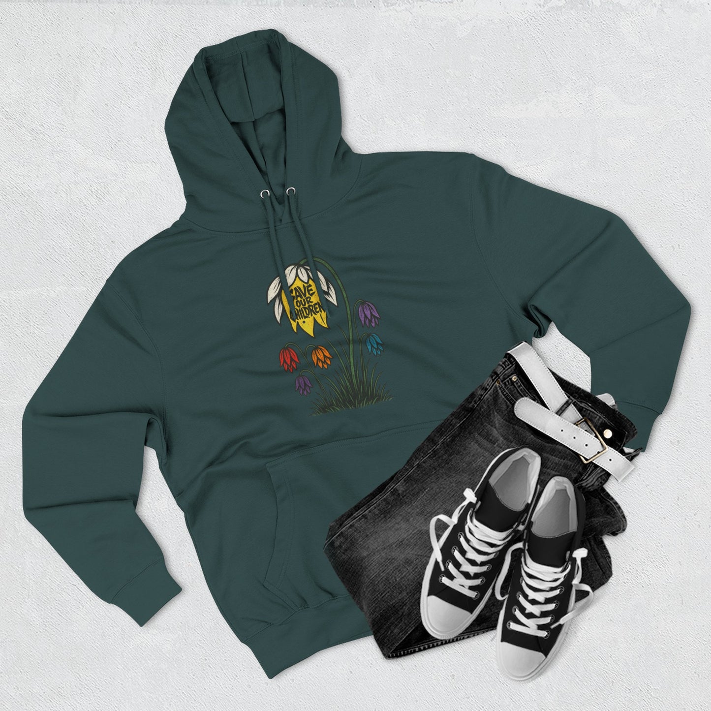 SOC Floral Fleece Hoodie