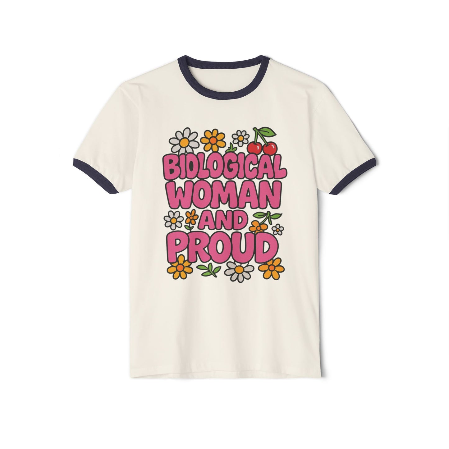 Bio-Woman Pride Ringer T-Shirt