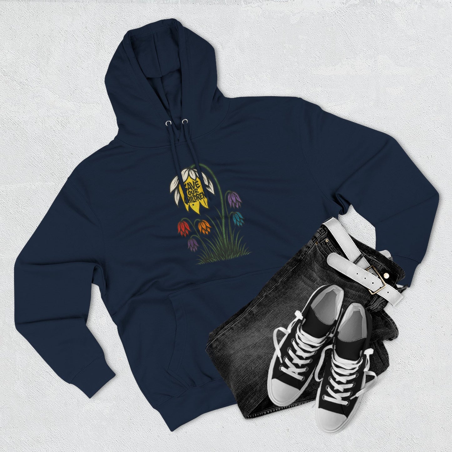 SOC Floral Fleece Hoodie