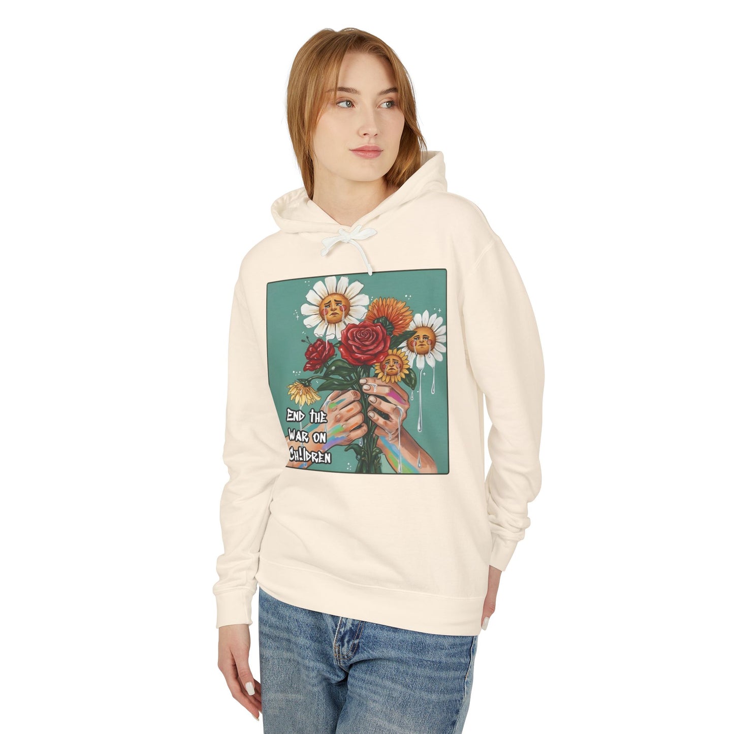 Faithful Flowers - SOC Lightweight Hooded Sweatshirt (no kangaroo pocket)