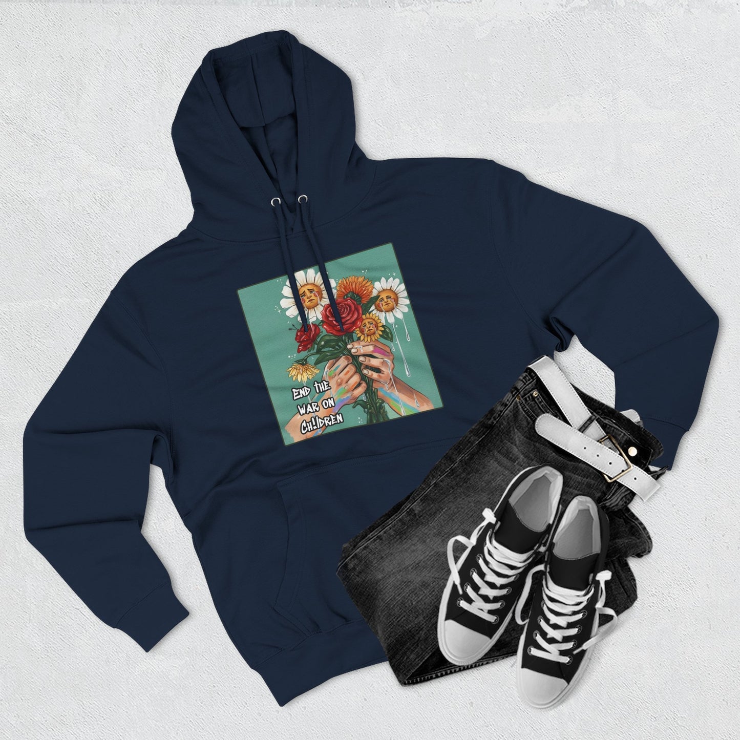 Faithful Flowers SOC Fleece Hoodie