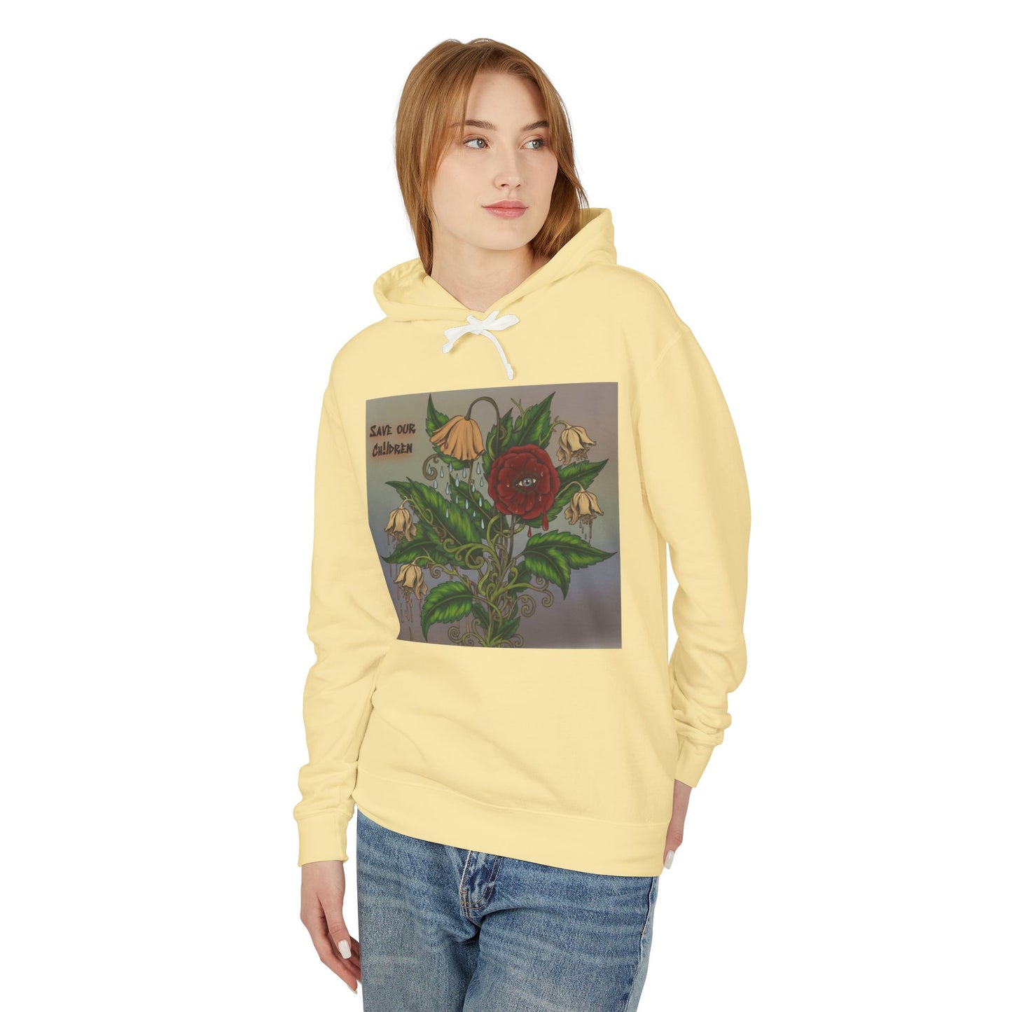 Faithful Flowers - SOC Lightweight Hooded Sweatshirt (no kangaroo pocket)