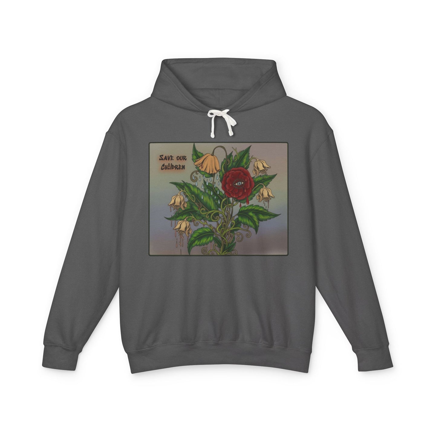 Faithful Flowers II - SOC Lightweight Hooded Sweatshirt (no kangaroo pocket)
