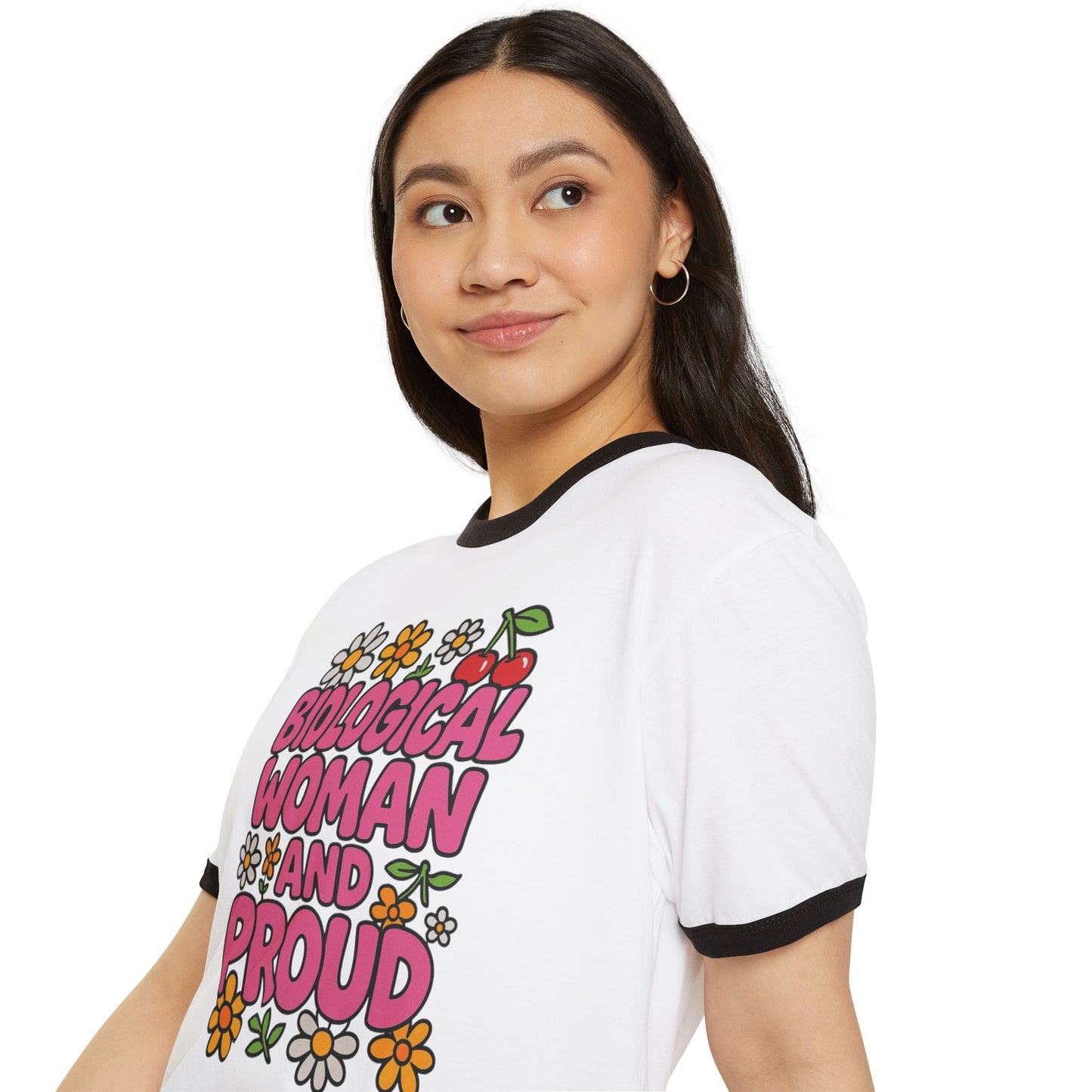 Bio-Woman Pride Ringer T-Shirt