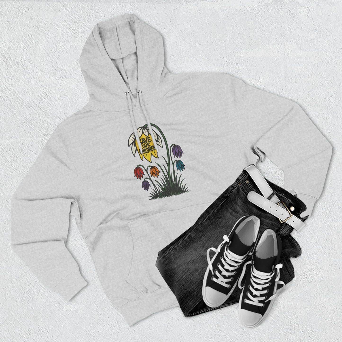 SOC Floral Fleece Hoodie