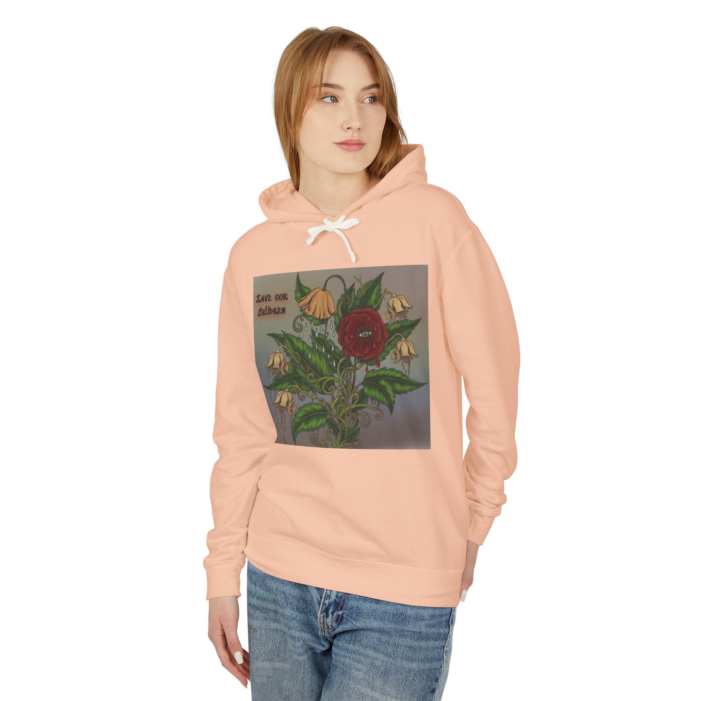 Faithful Flowers - SOC Lightweight Hooded Sweatshirt (no kangaroo pocket)