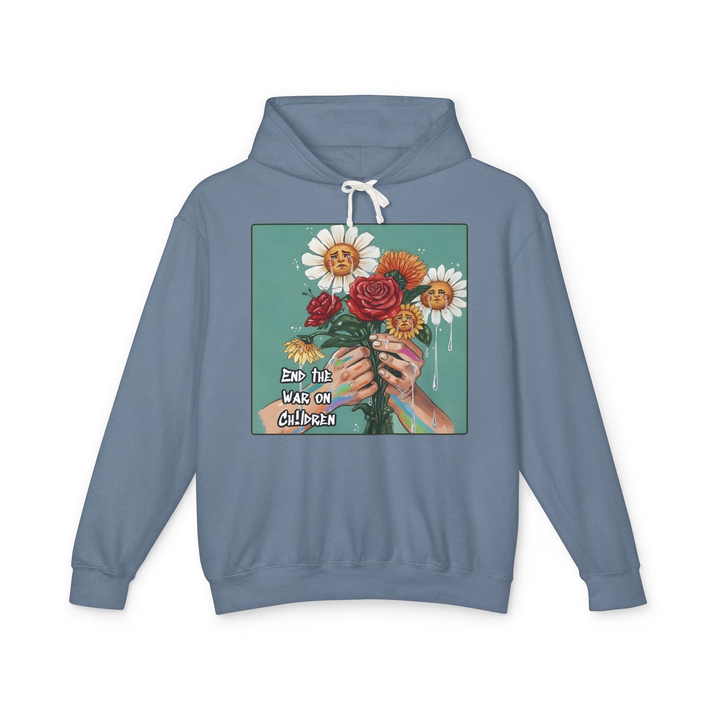 Faithful Flowers - SOC Lightweight Hooded Sweatshirt (no kangaroo pocket)