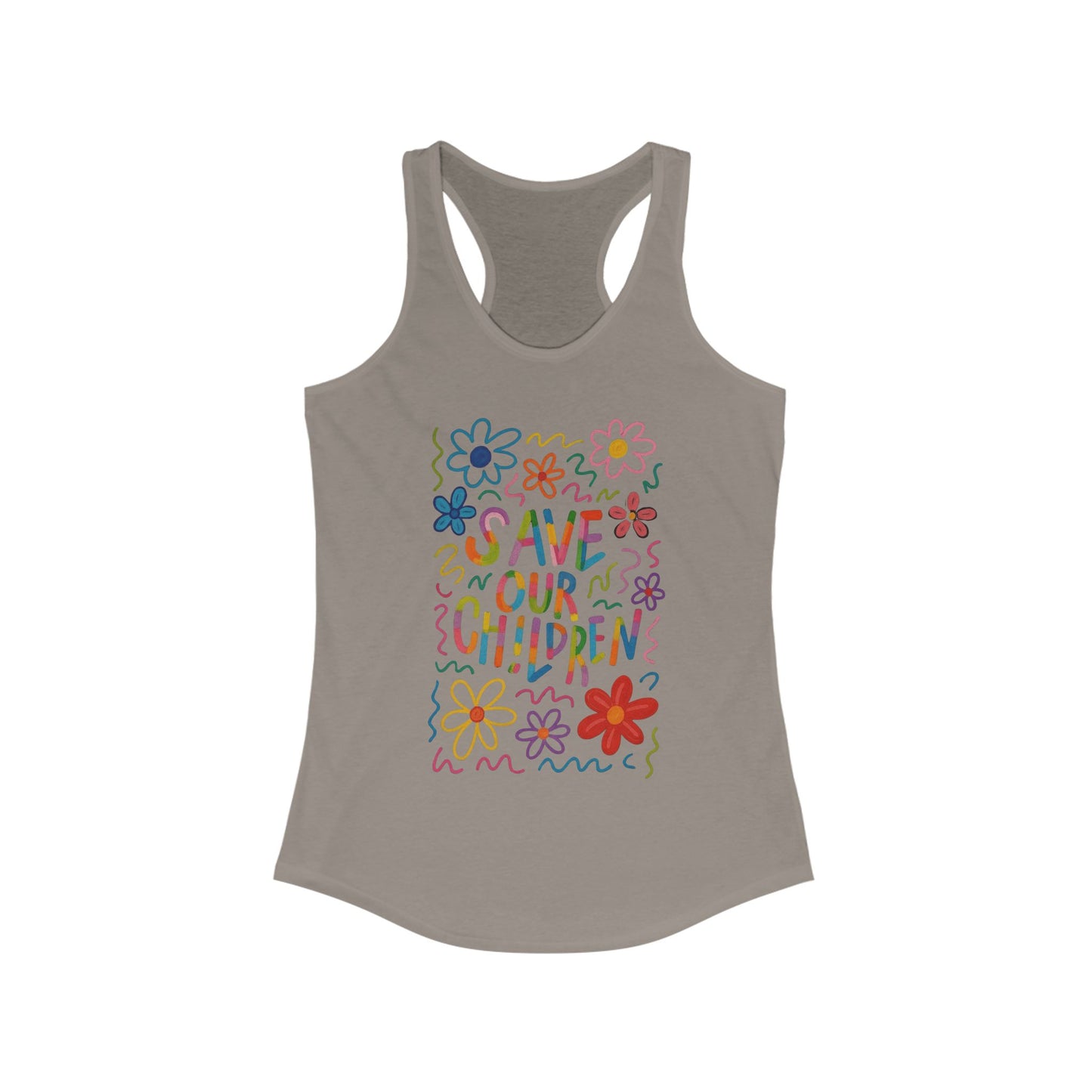 Simple Stand SOC Racerback Tank