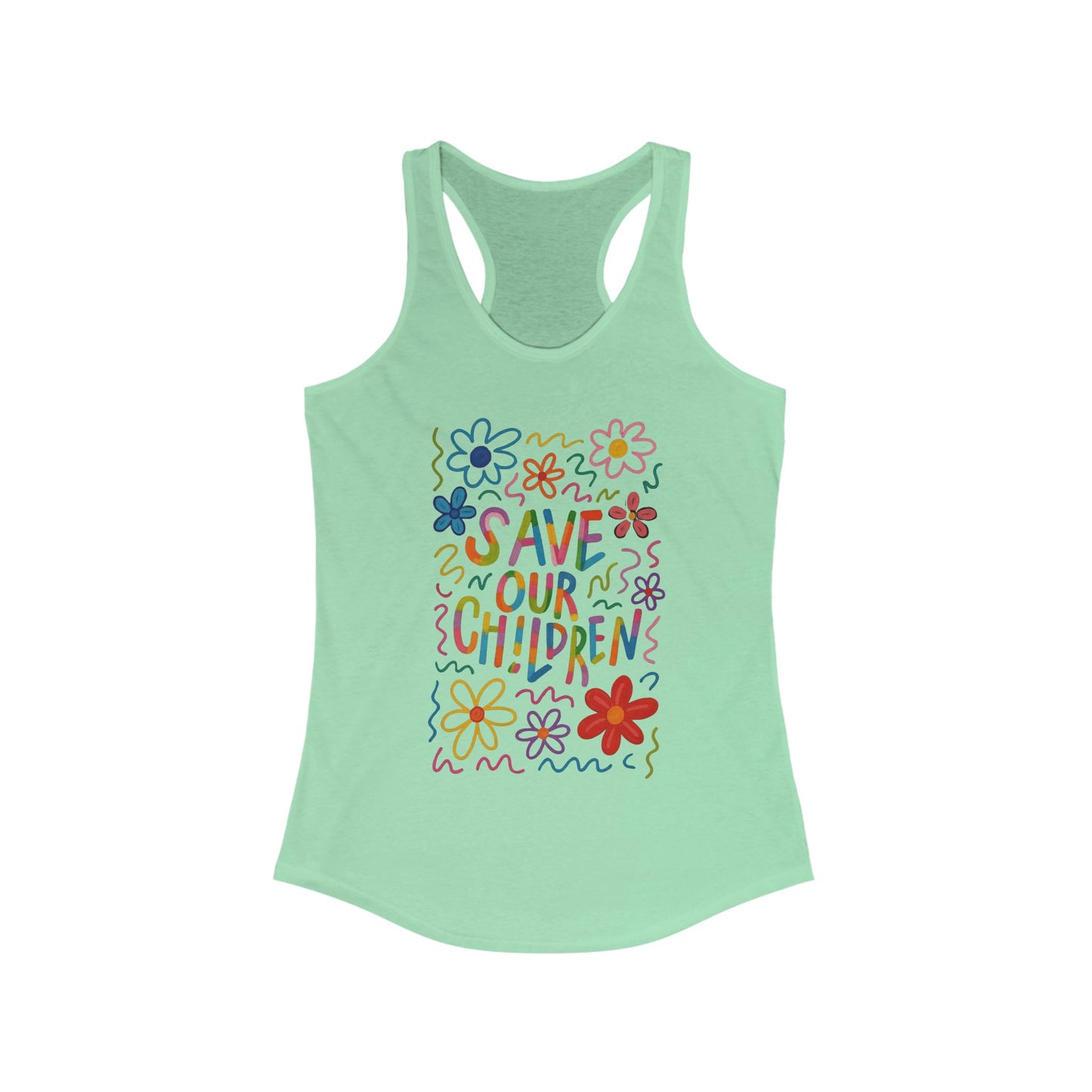 Simple Stand SOC Racerback Tank