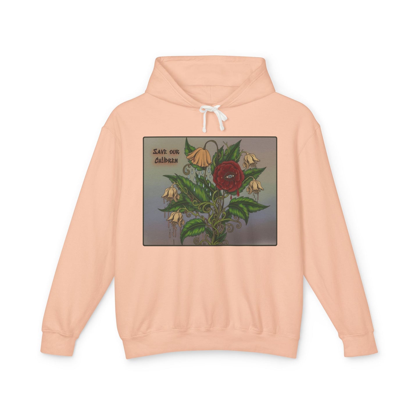 Faithful Flowers II - SOC Lightweight Hooded Sweatshirt (no kangaroo pocket)