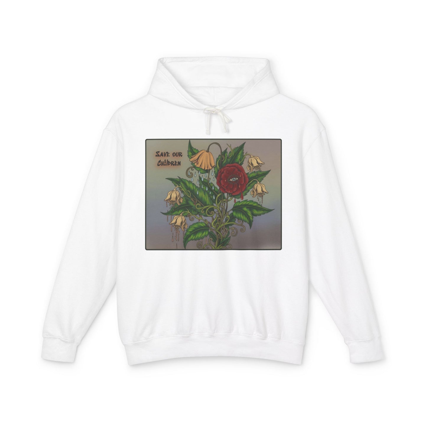 Faithful Flowers II - SOC Lightweight Hooded Sweatshirt (no kangaroo pocket)