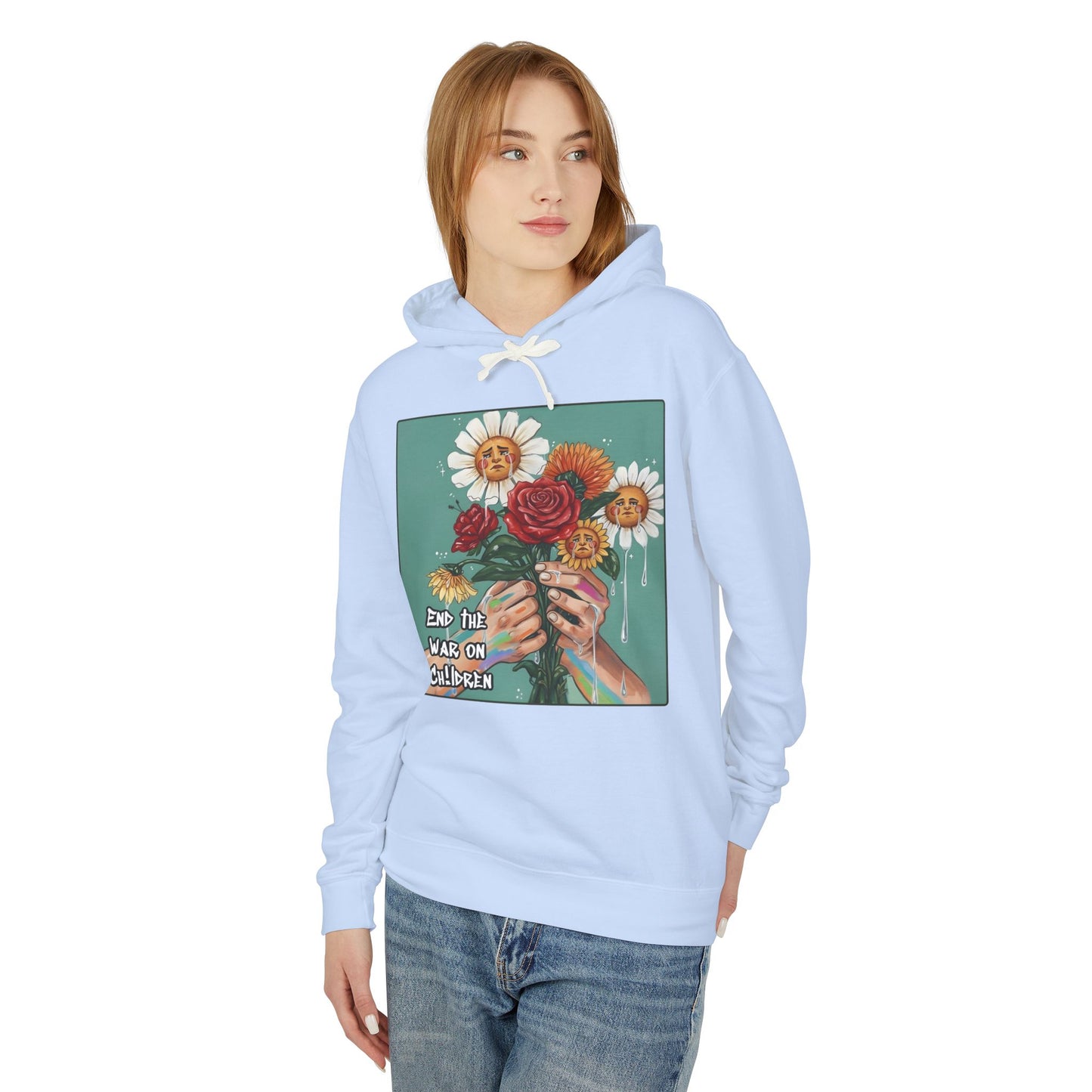 Faithful Flowers - SOC Lightweight Hooded Sweatshirt (no kangaroo pocket)