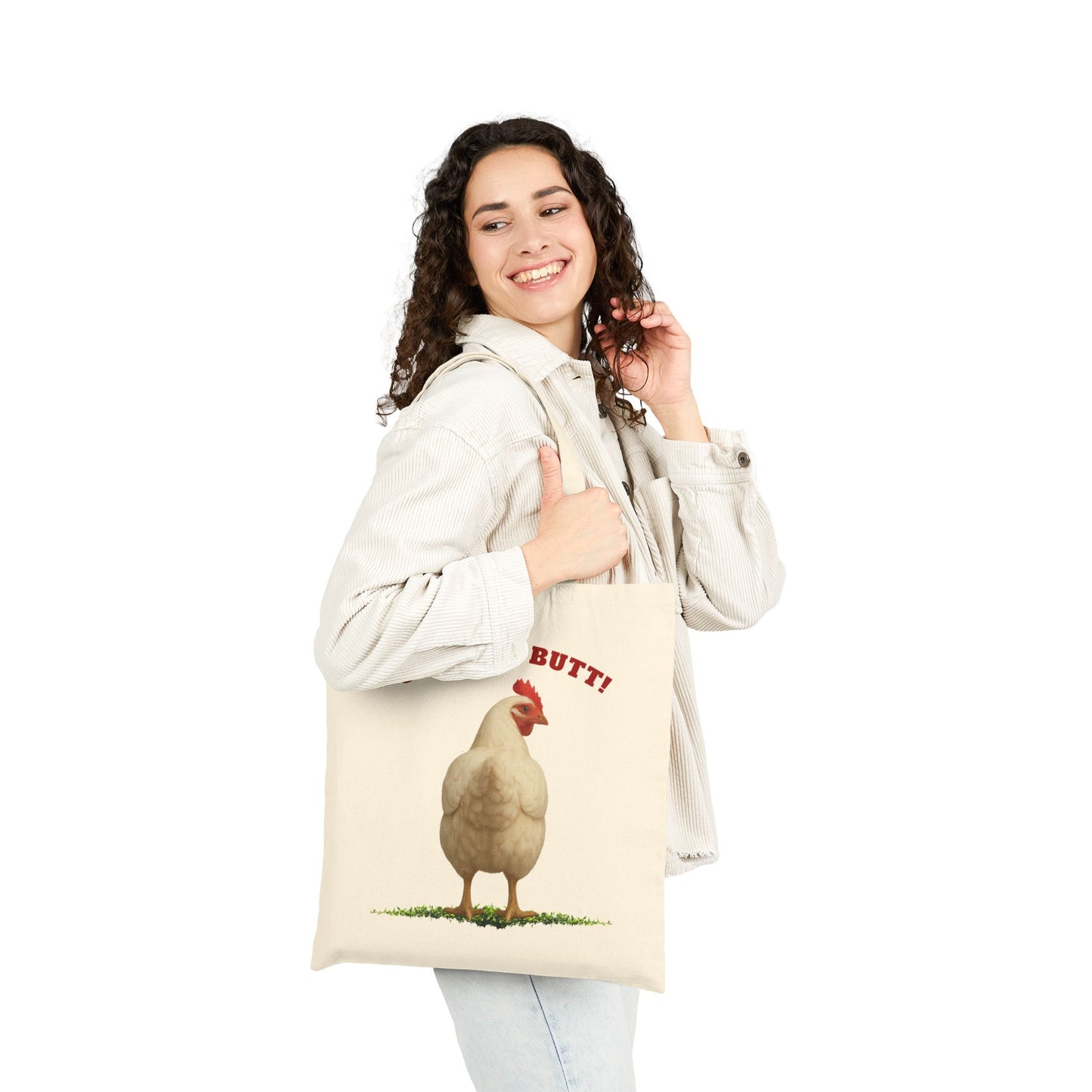 Rude Chicken 100% Cotton Tote Bag