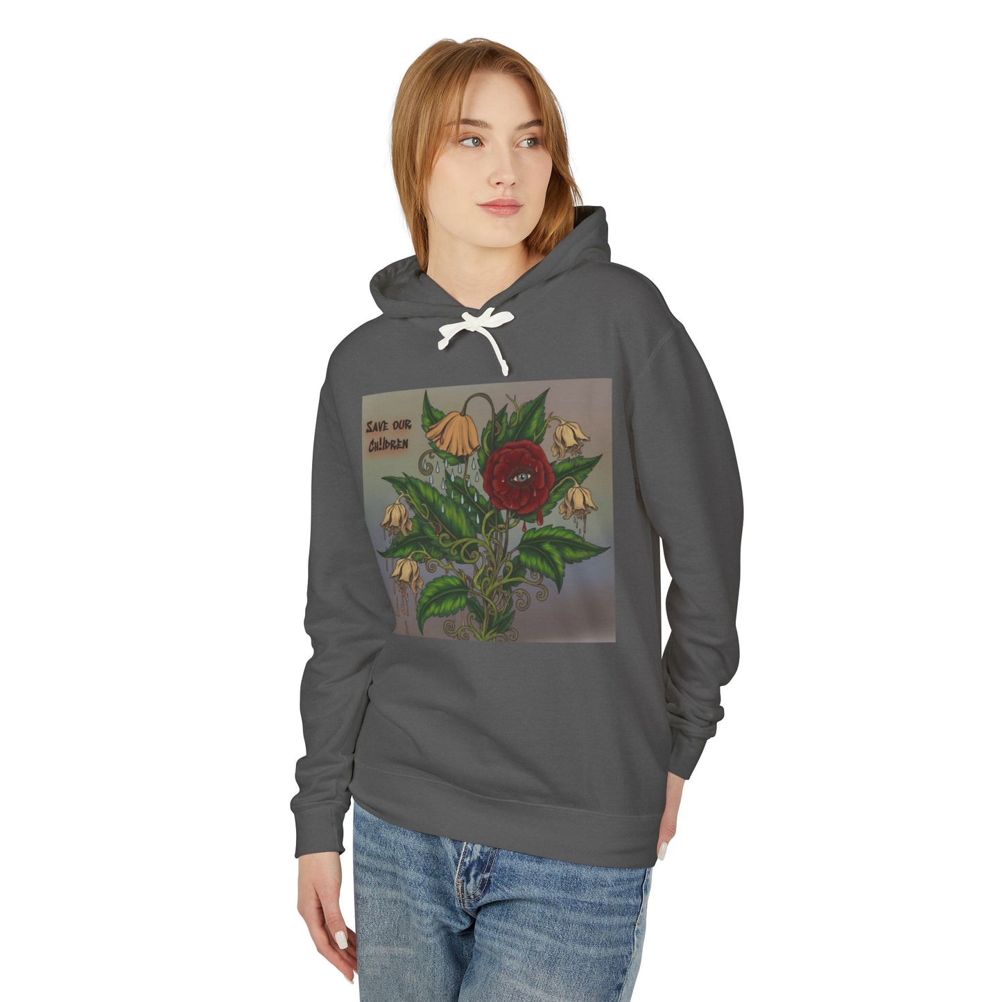 Faithful Flowers - SOC Lightweight Hooded Sweatshirt (no kangaroo pocket)