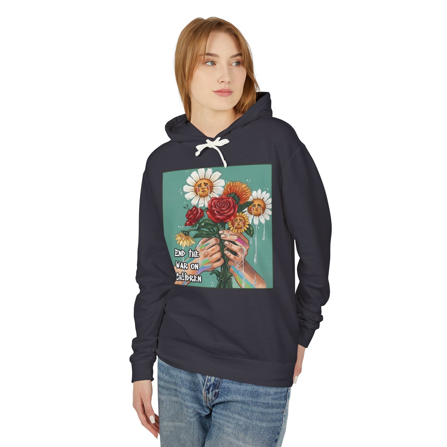Faithful Flowers - SOC Lightweight Hooded Sweatshirt (no kangaroo pocket)