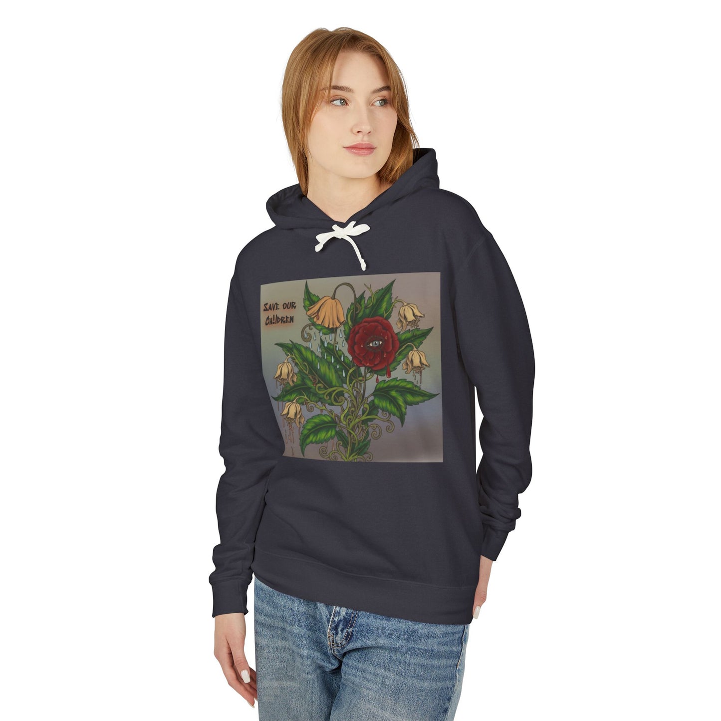 Faithful Flowers - SOC Lightweight Hooded Sweatshirt (no kangaroo pocket)