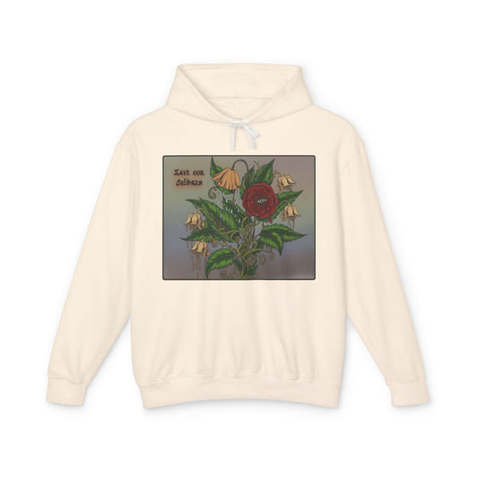Faithful Flowers II - SOC Lightweight Hooded Sweatshirt (no kangaroo pocket)