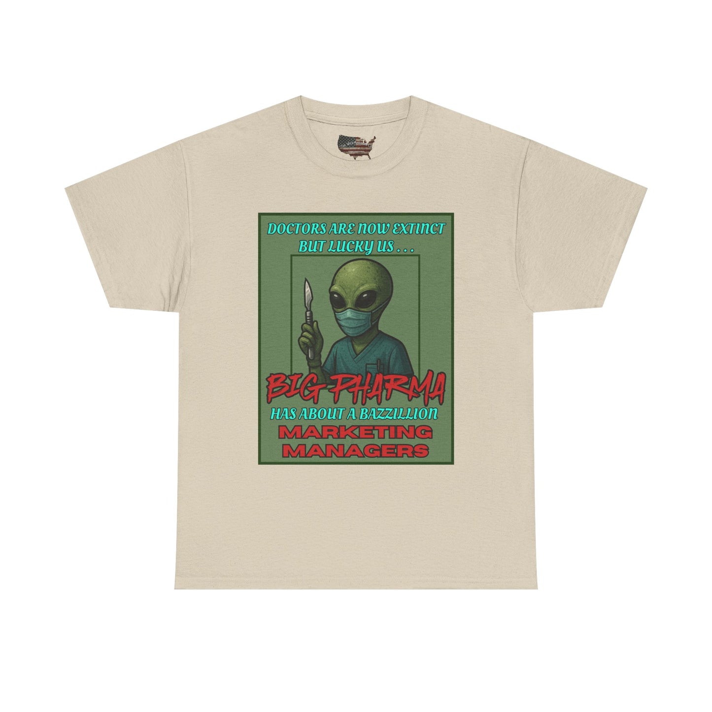 Aliens Against Big Pharma, Gildan Heavy Cotton [unisex]