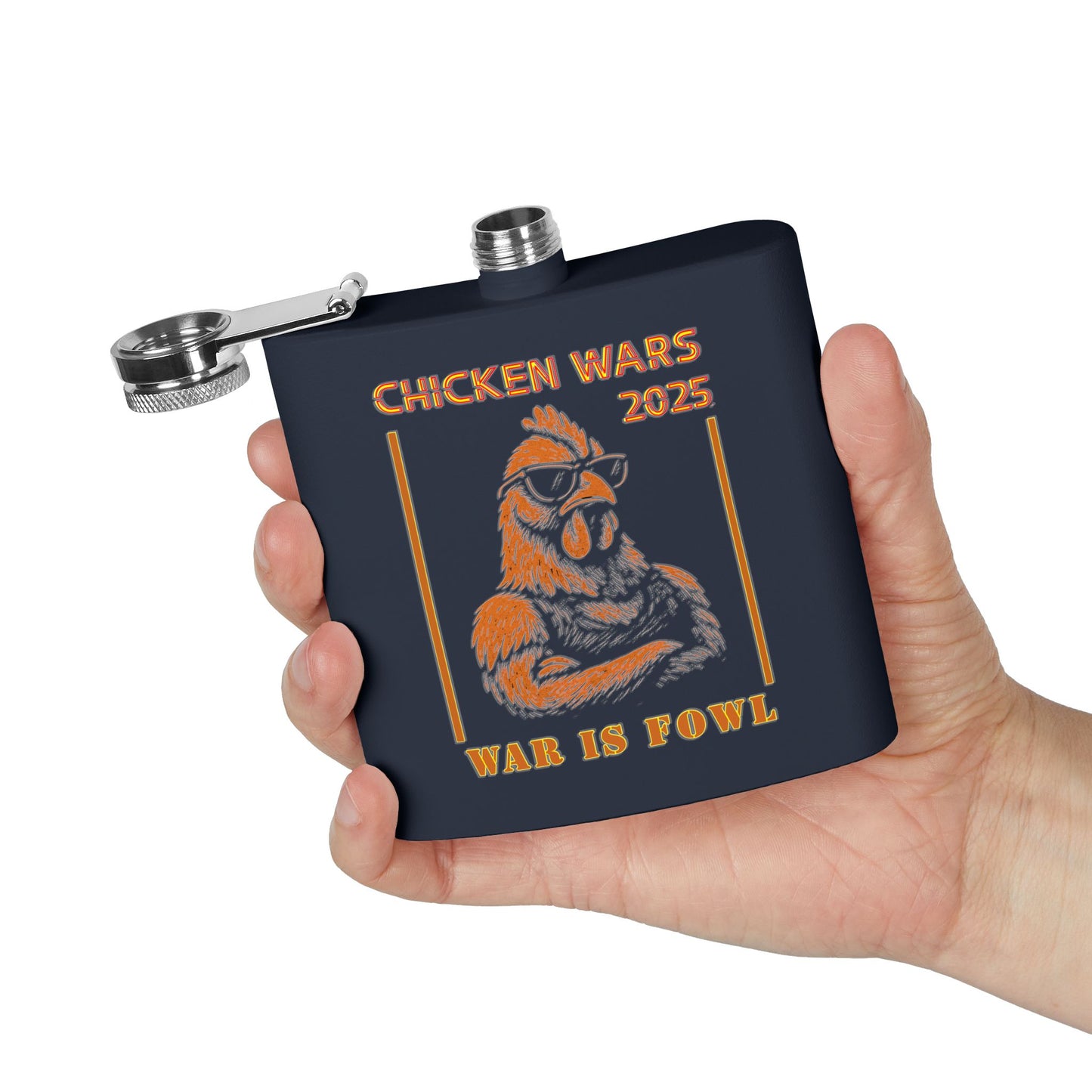 Chicken Wars Stainless Steel Flask