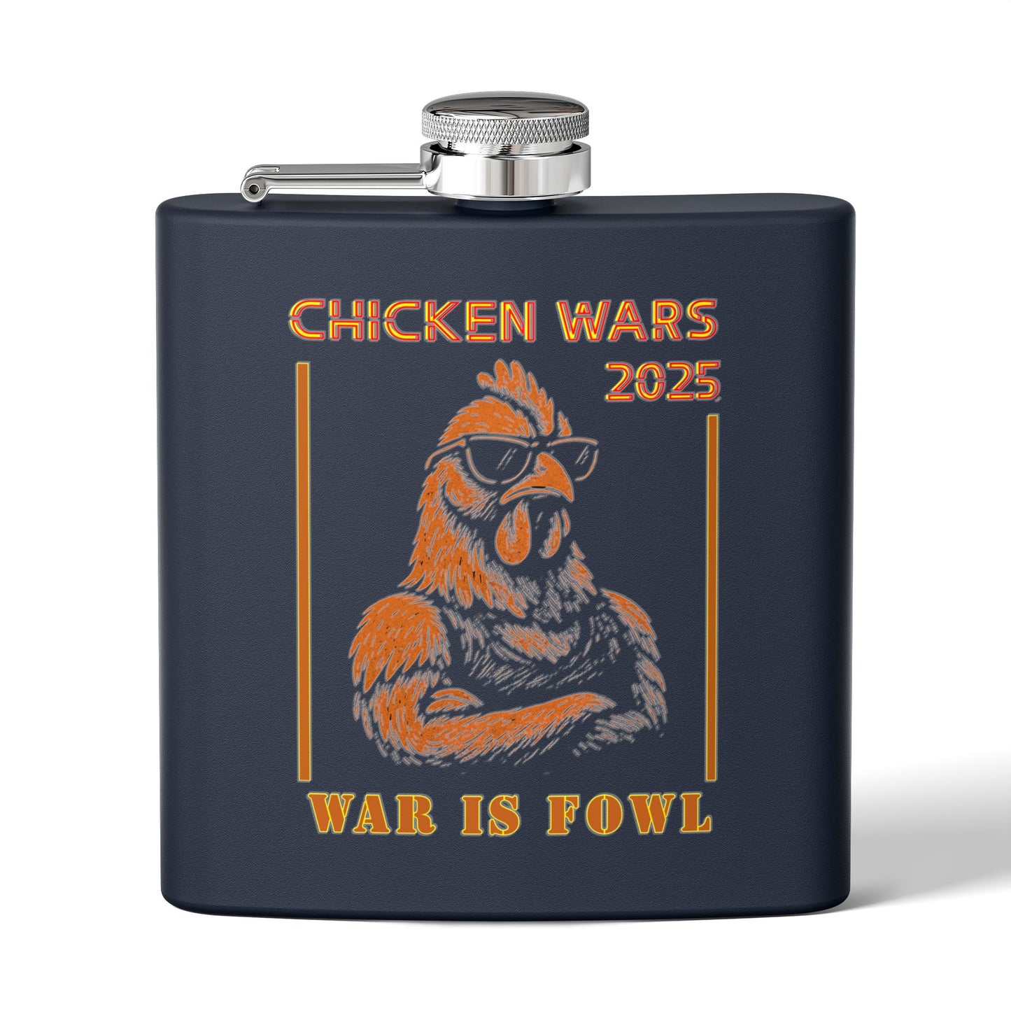 Chicken Wars Stainless Steel Flask