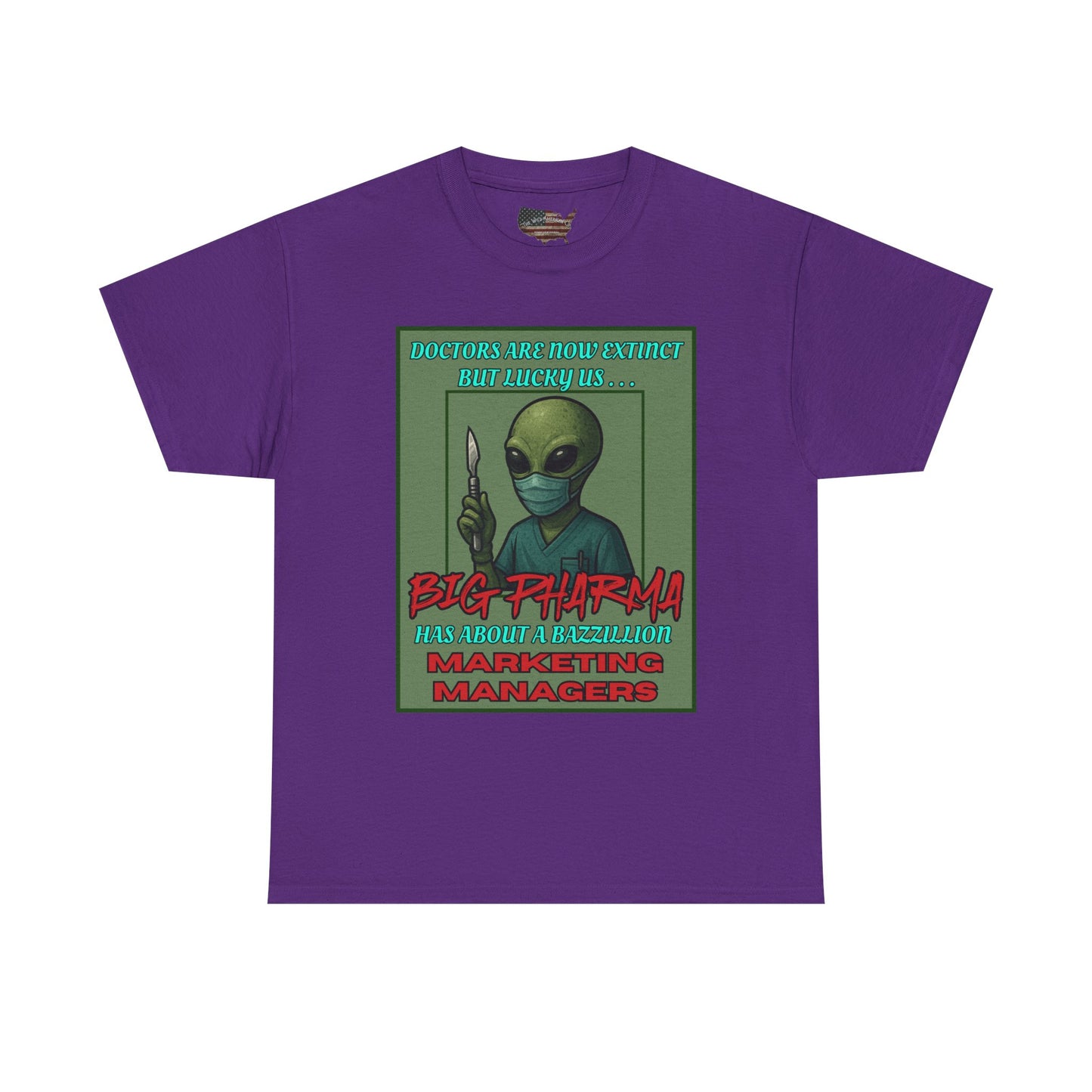 Aliens Against Big Pharma, Gildan Heavy Cotton [unisex]