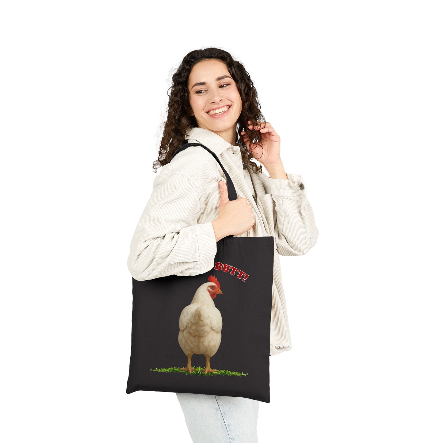 Rude Chicken 100% Cotton Tote Bag