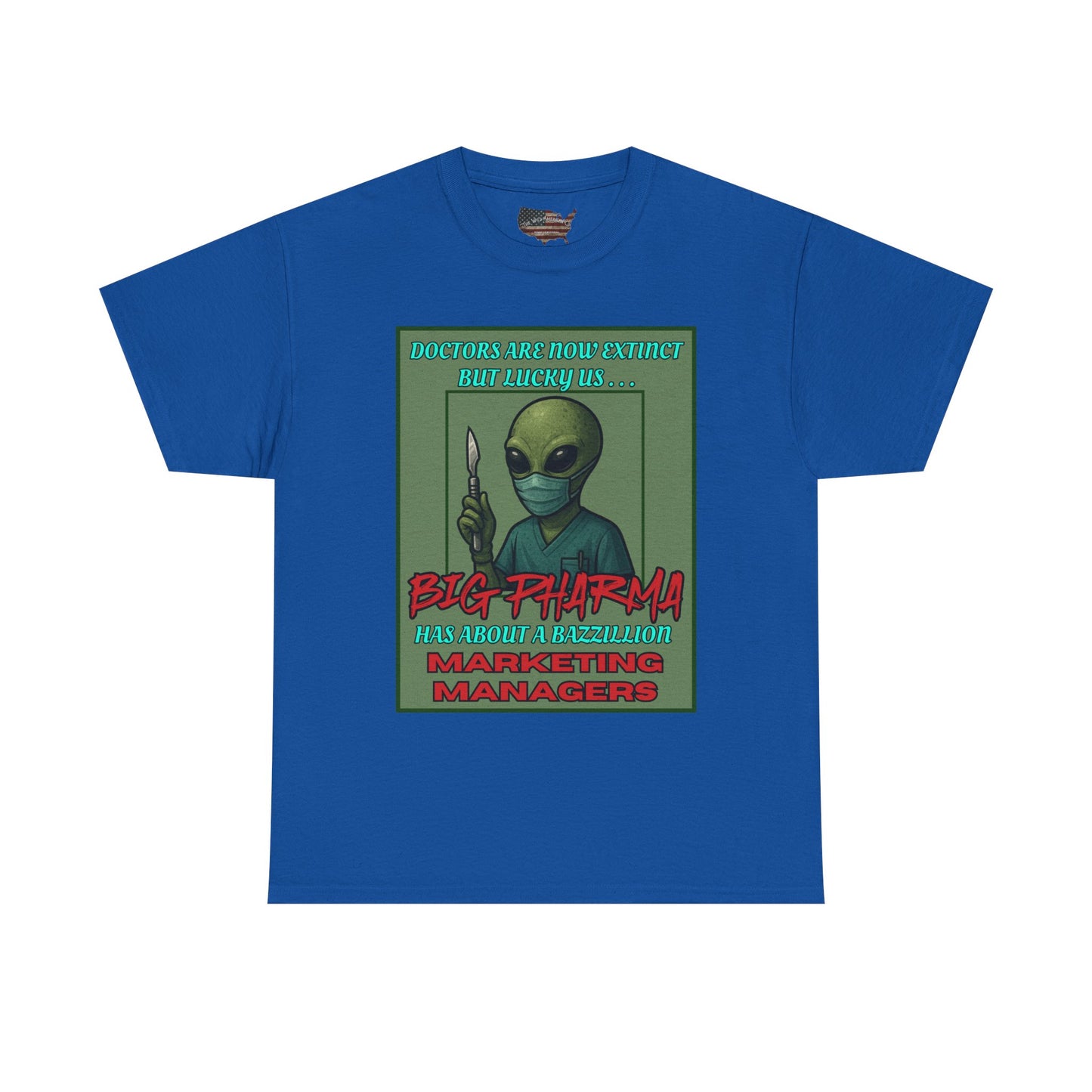 Aliens Against Big Pharma, Gildan Heavy Cotton [unisex]