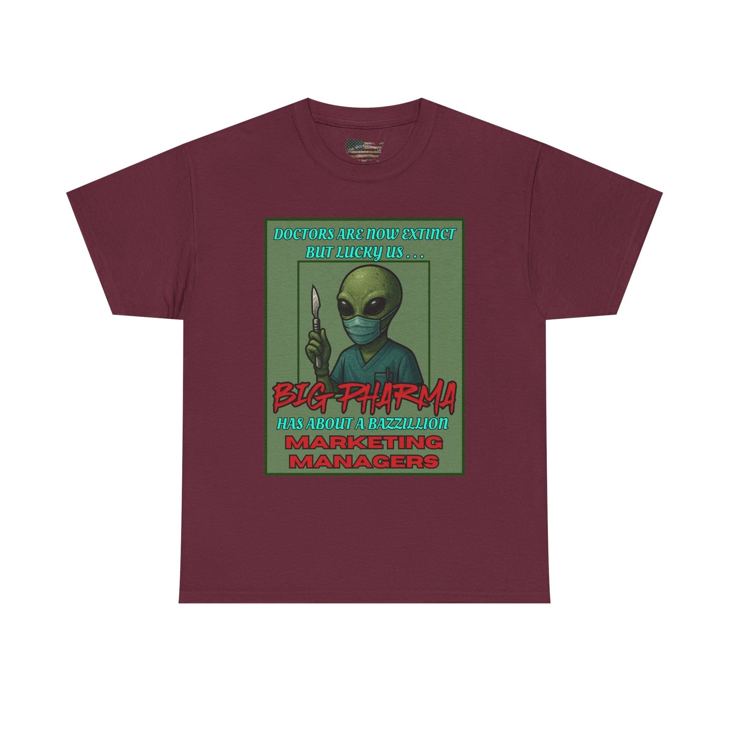 Aliens Against Big Pharma, Gildan Heavy Cotton [unisex]